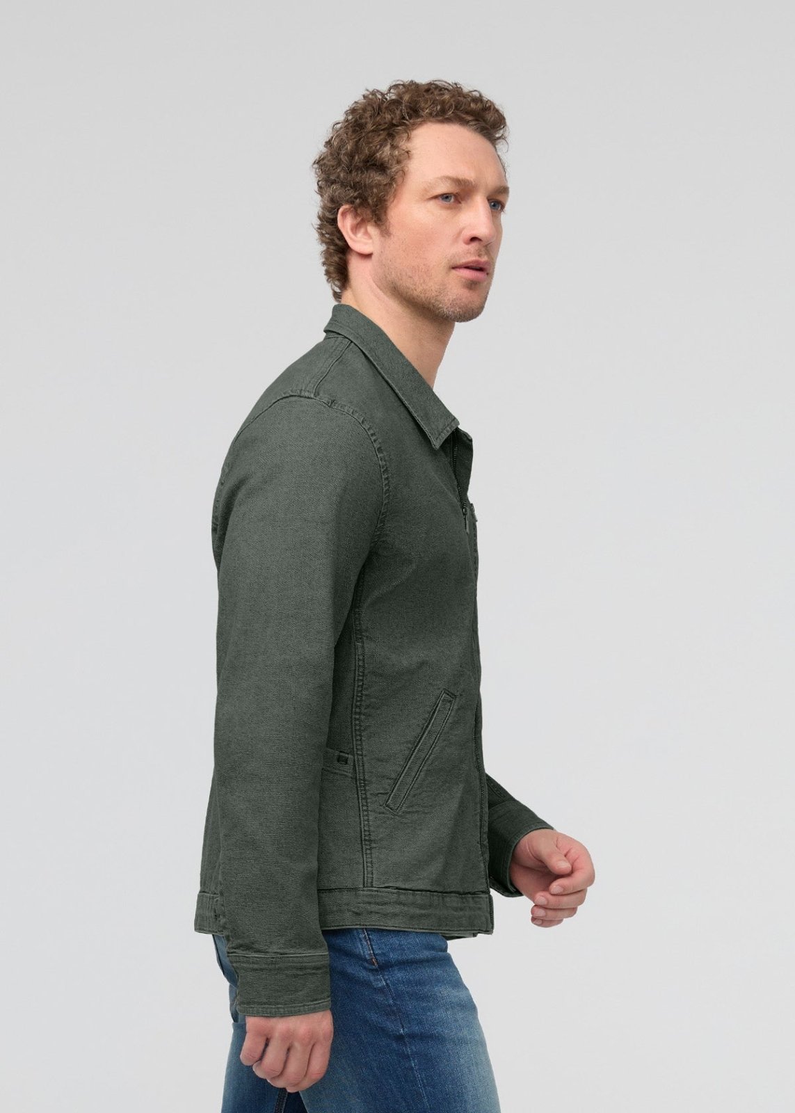 Men's Black Spruce Stretch Canvas Utility Jacket side