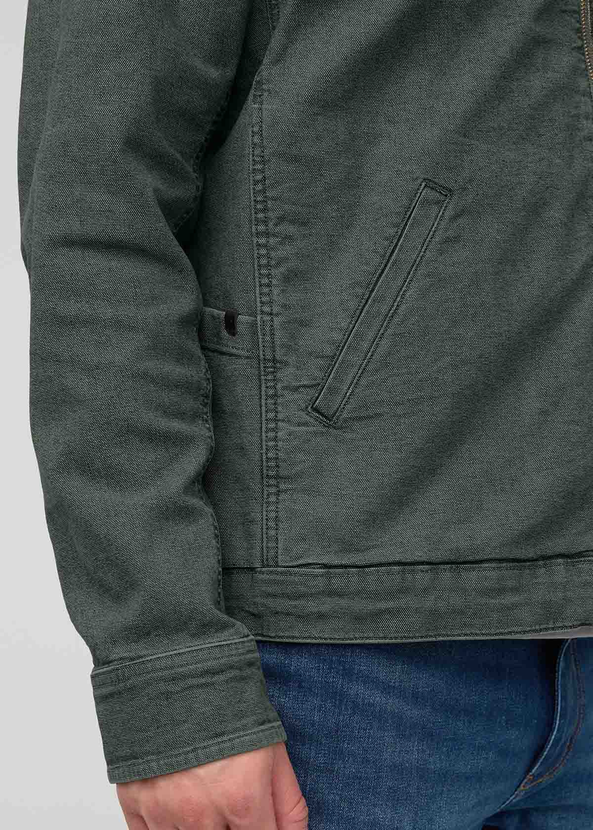Men's Black Spruce Stretch Canvas Utility Jacket pocket detail