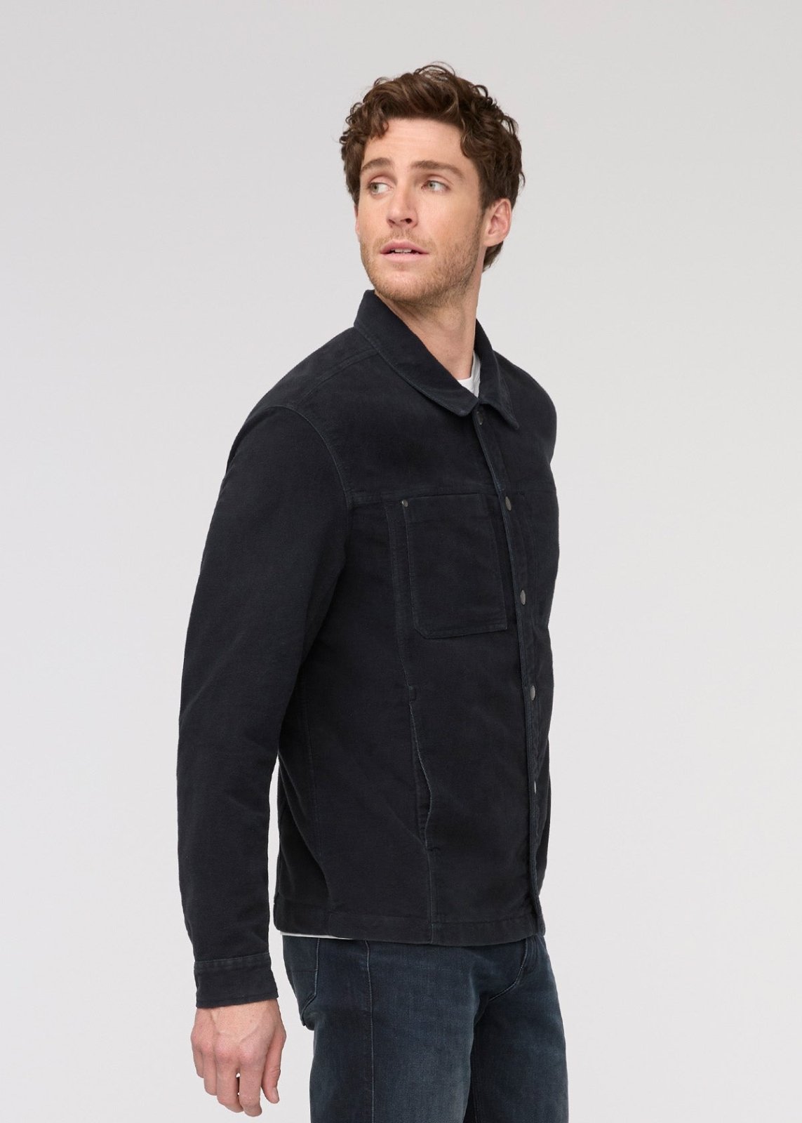 Men's Shadow Moleskin Jacket Side