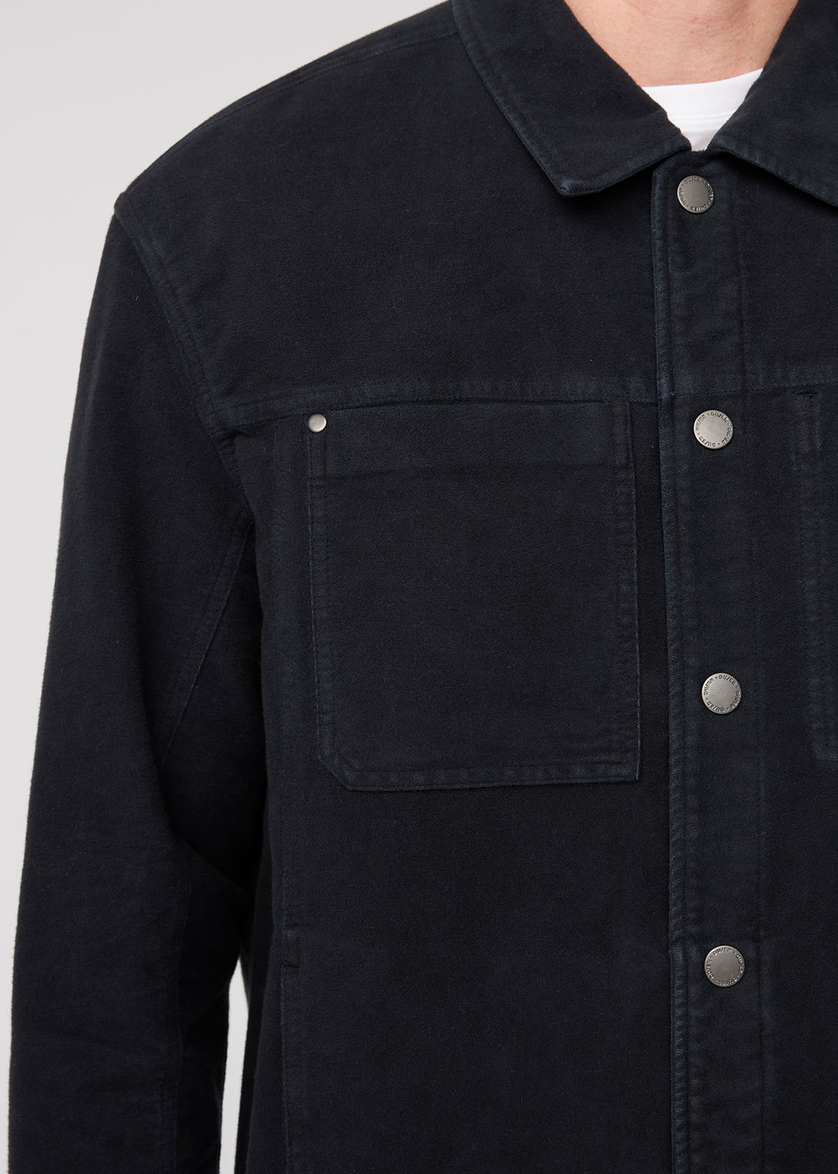 Men's Shadow Moleskin Jacket Front Detail
