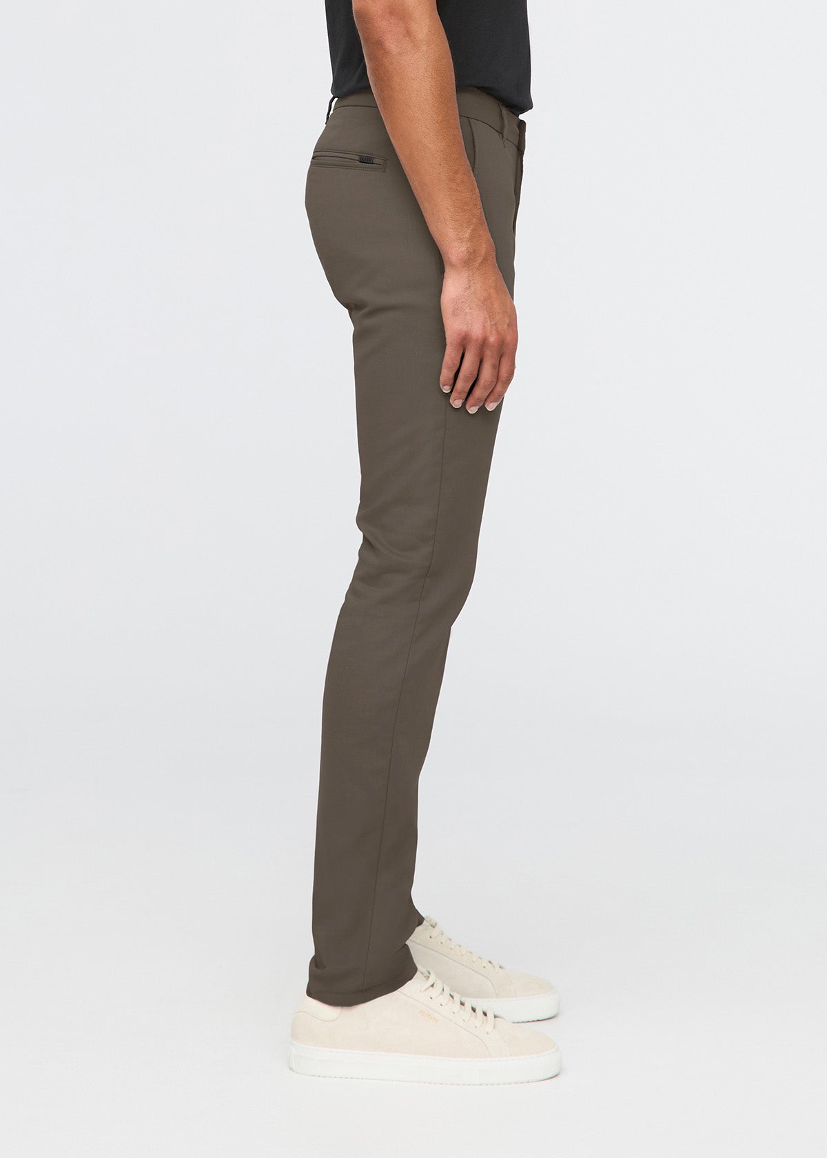 Men's Thyme Slim Straight Fit Stretch Trouser Side