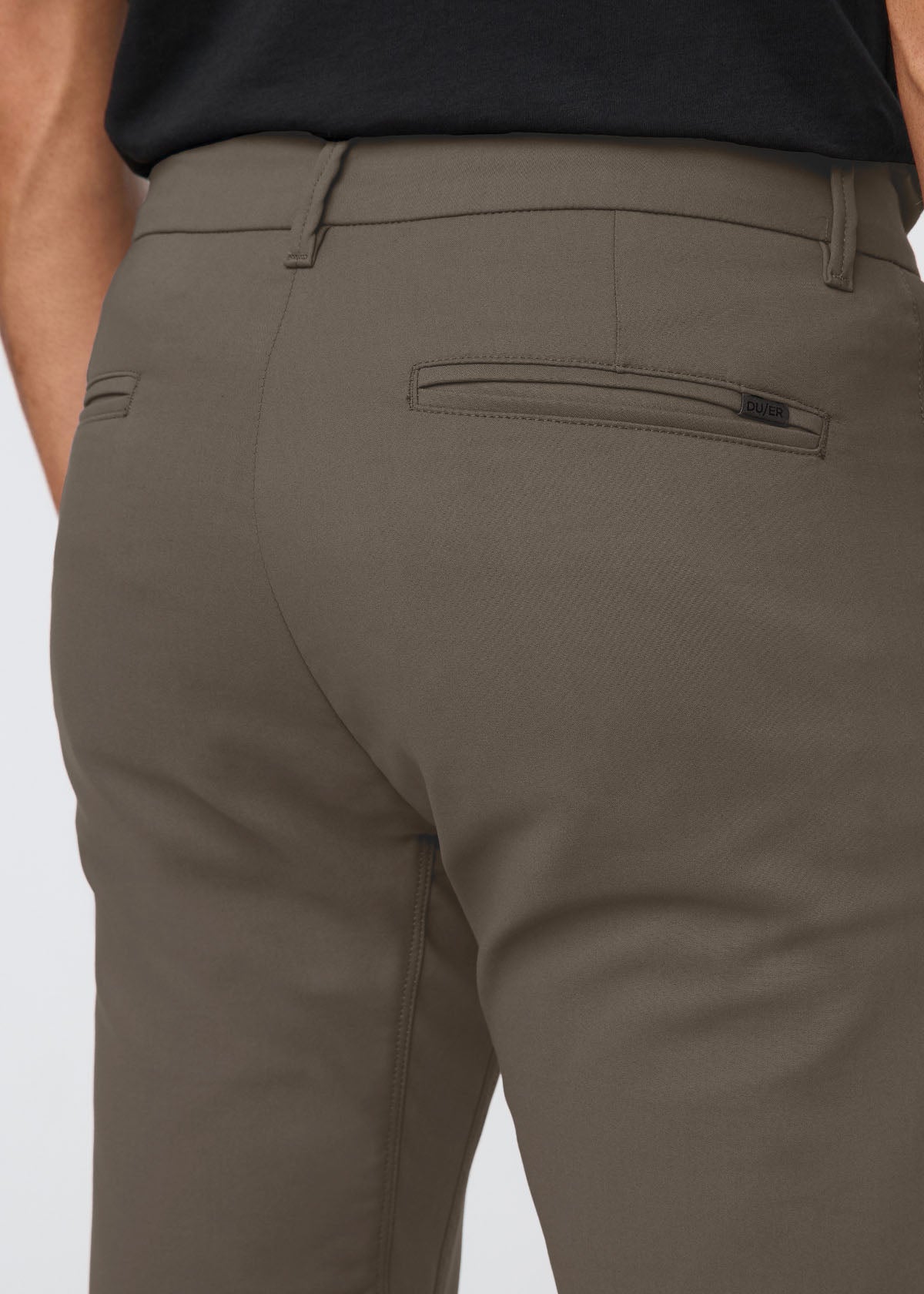 Men's Thyme Slim Straight Fit Stretch Trouser Back Detail