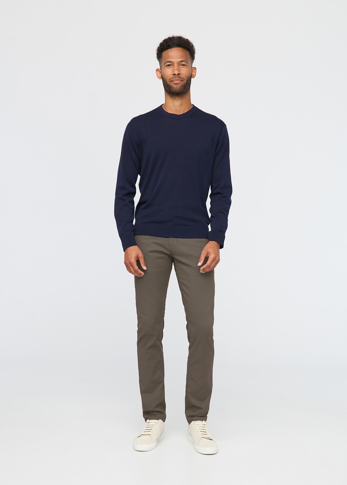 Men's Thyme Slim Straight Fit Stretch Trouser Full Body