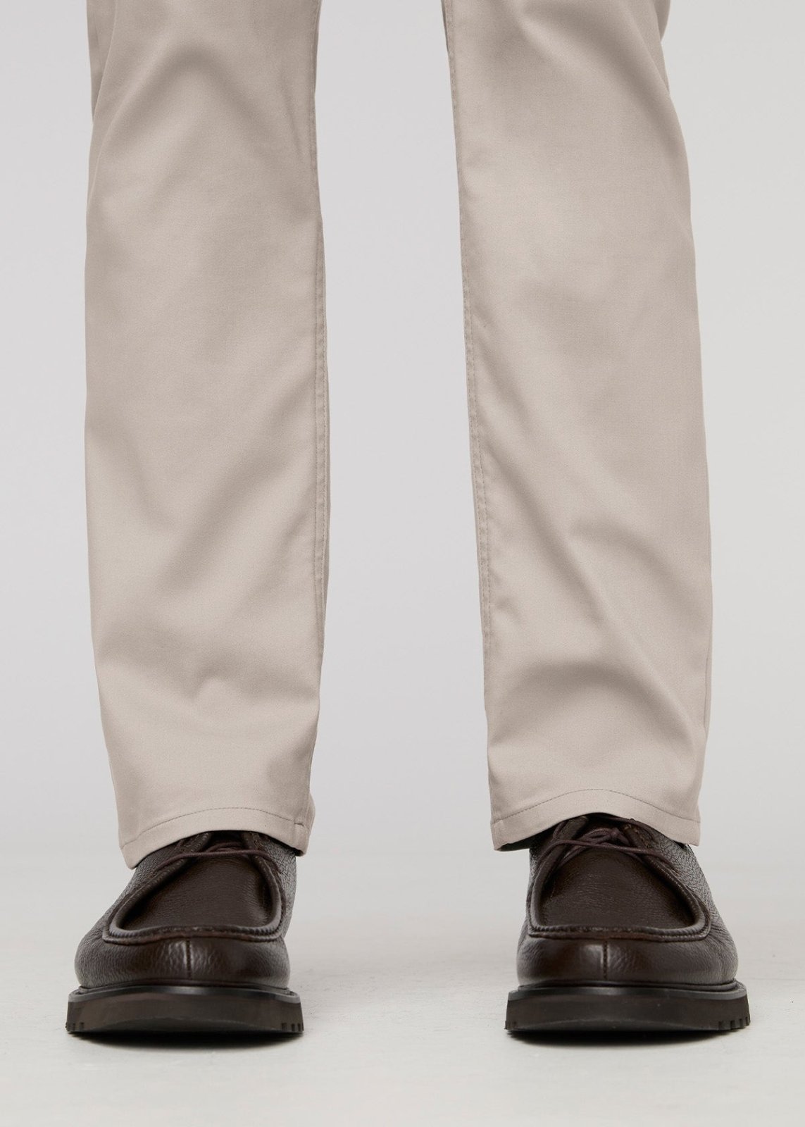 Men's Stone Slim Straight Fit Stretch Trouser Ankle