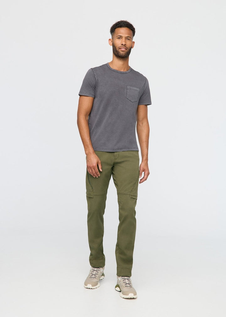 Men's Dark Green Athletic Water Resistant Pant