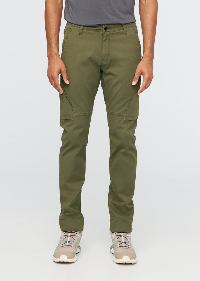 Men's Dark Green Athletic Water Resistant Pant