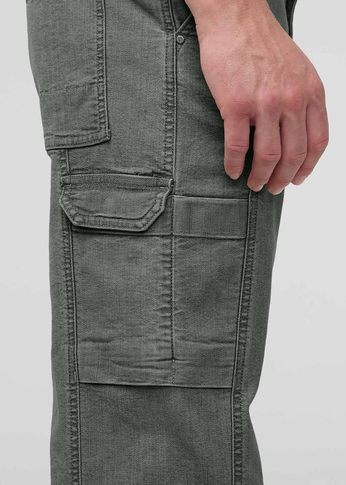 Men's Black Spruce 7 Pocket Stretch Canvas Pants side pocket detail
