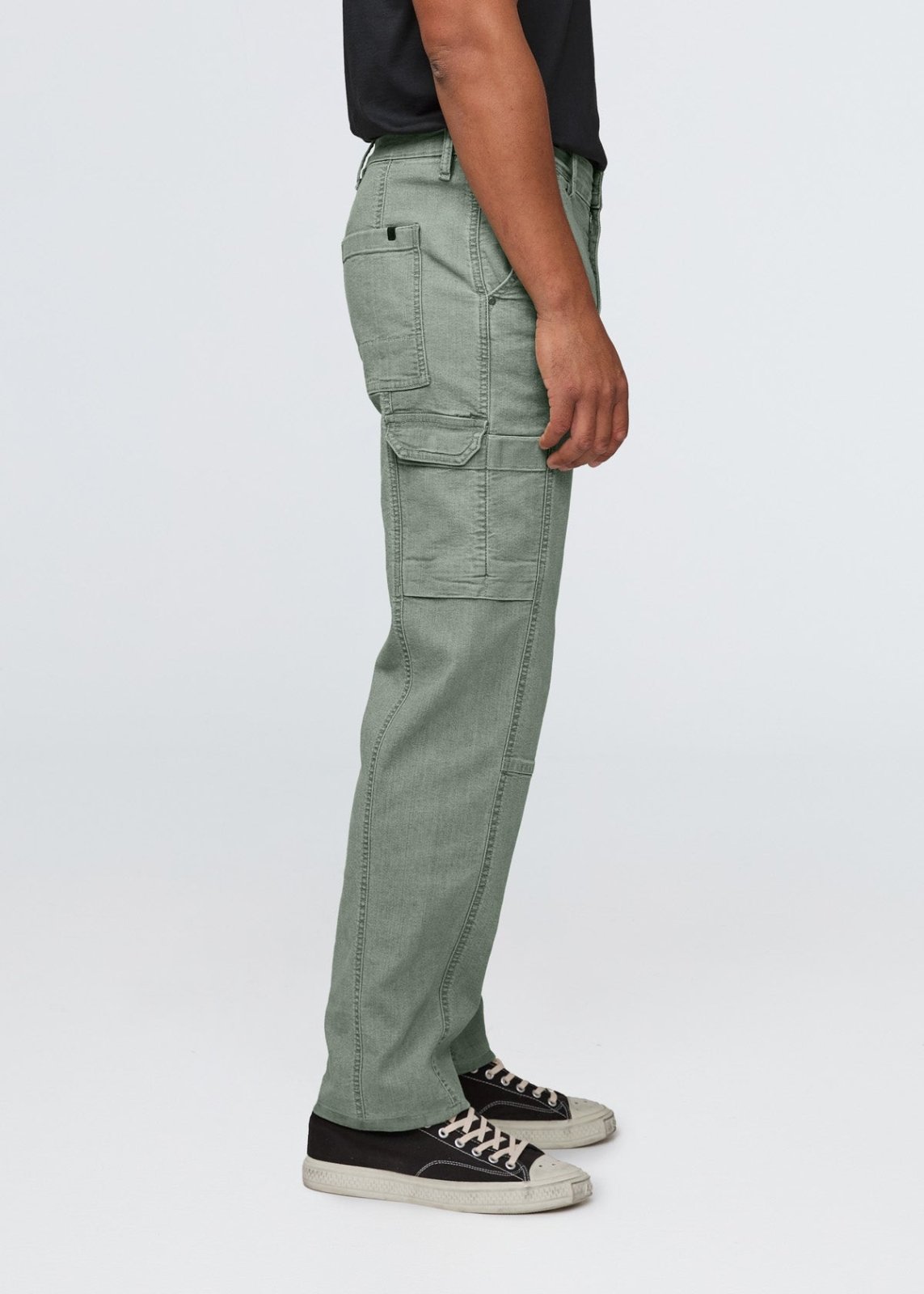 mens pine 7 pocket stretch canvas pants side