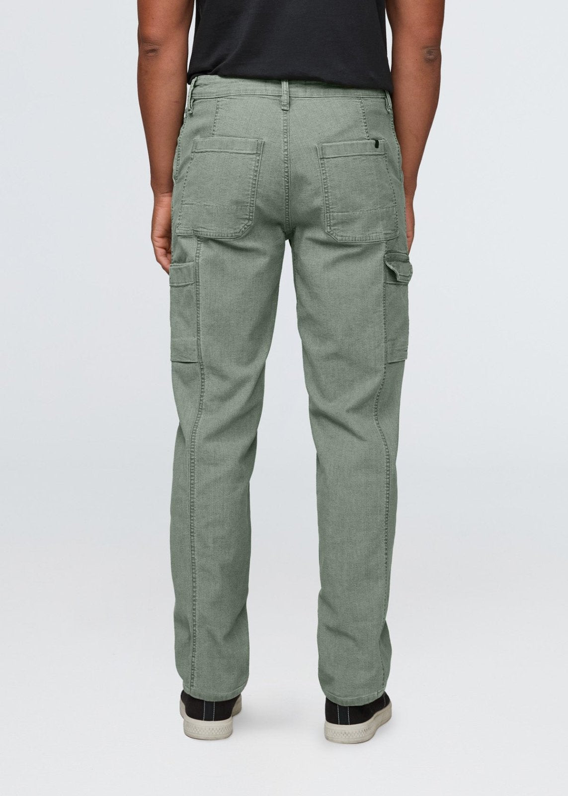 mens pine 7 pocket stretch canvas pants back