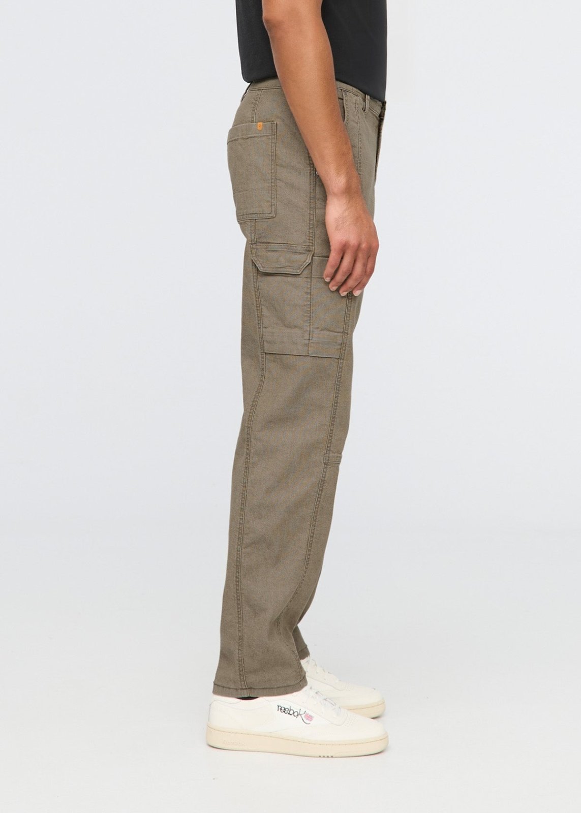 mens teak 7 pocket stretch canvas pants side