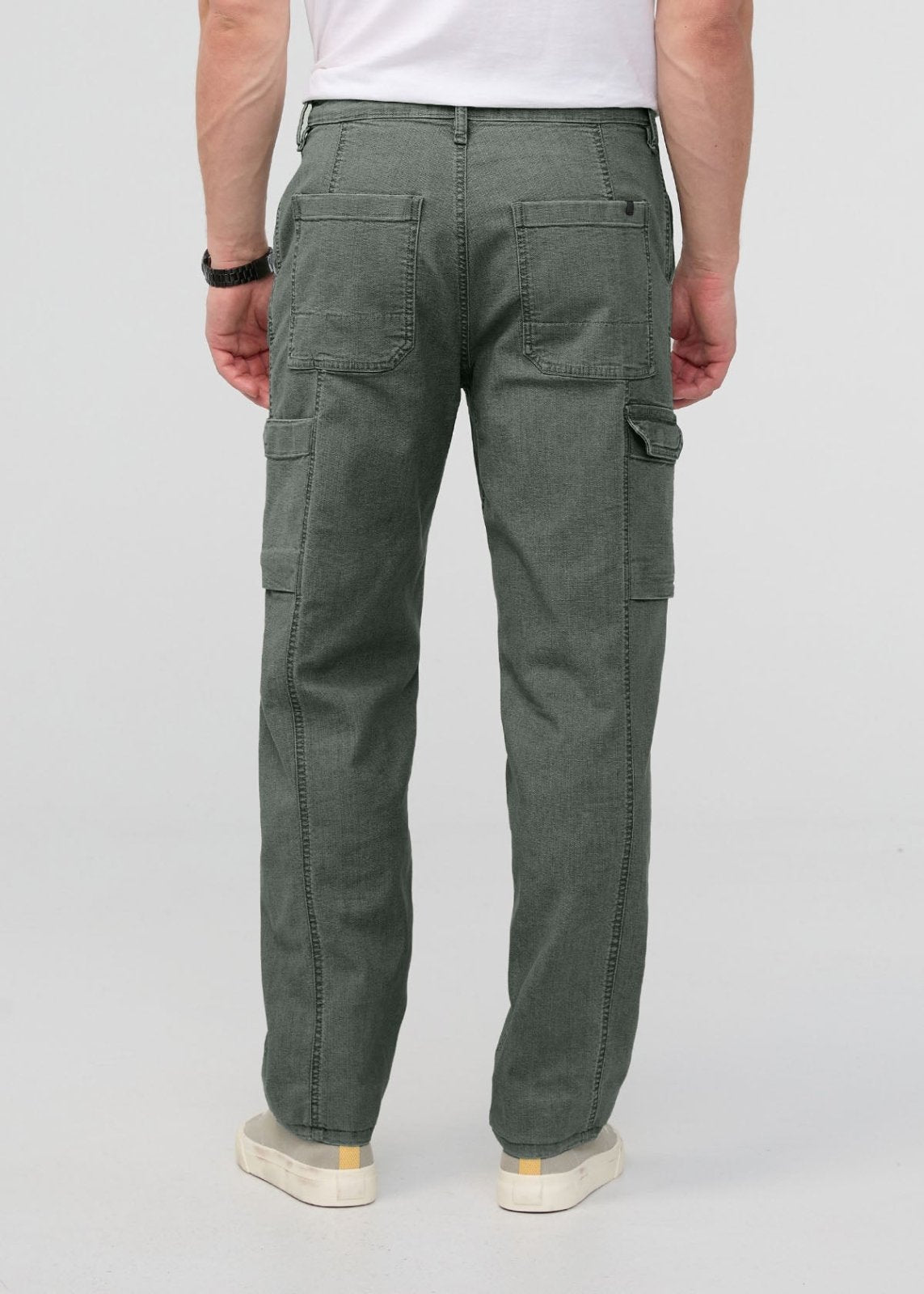 Men's Black Spruce 7 Pocket Stretch Canvas Pants back