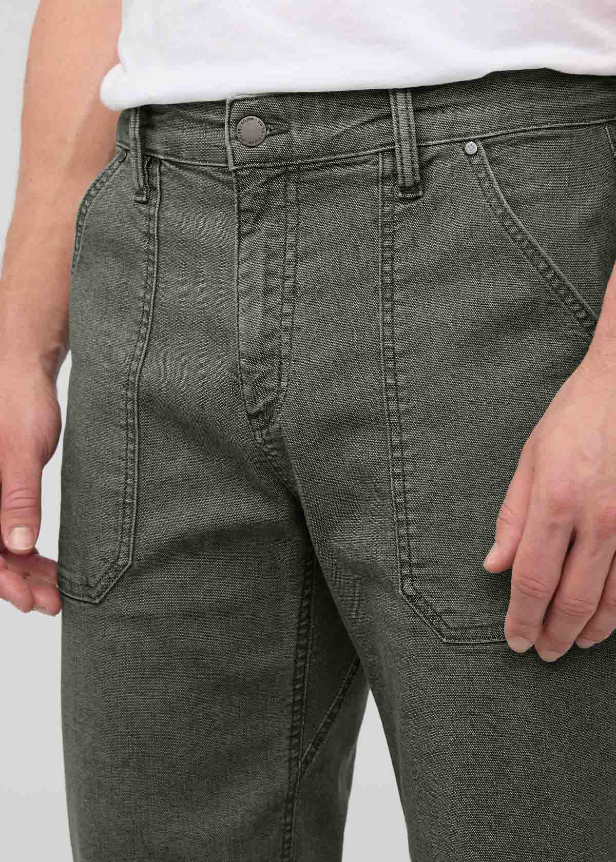 Men's Black Spruce Stretch Canvas Utility Pant front waistband detail