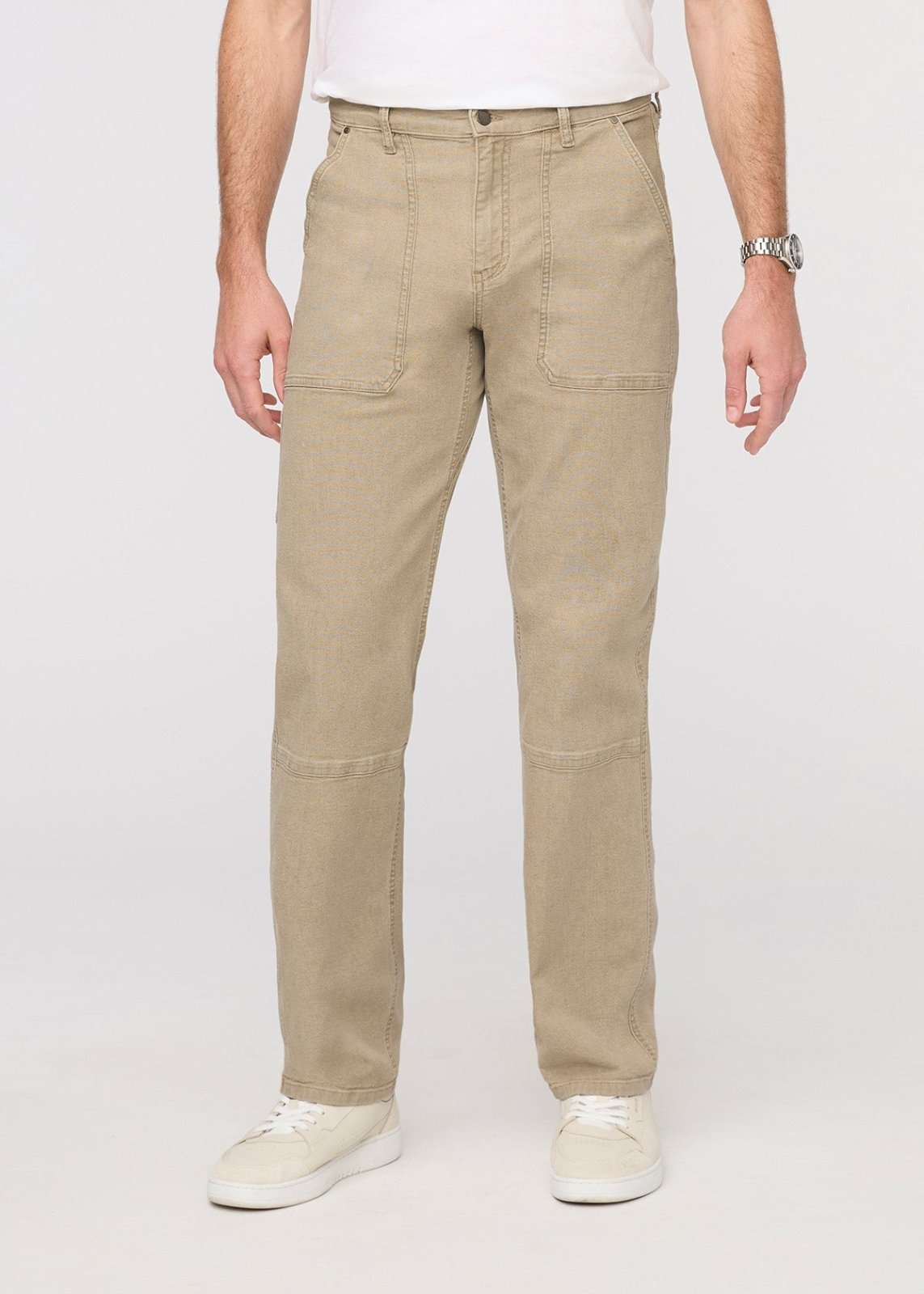 Men's Tan Stretch Canvas Utility Pant Front