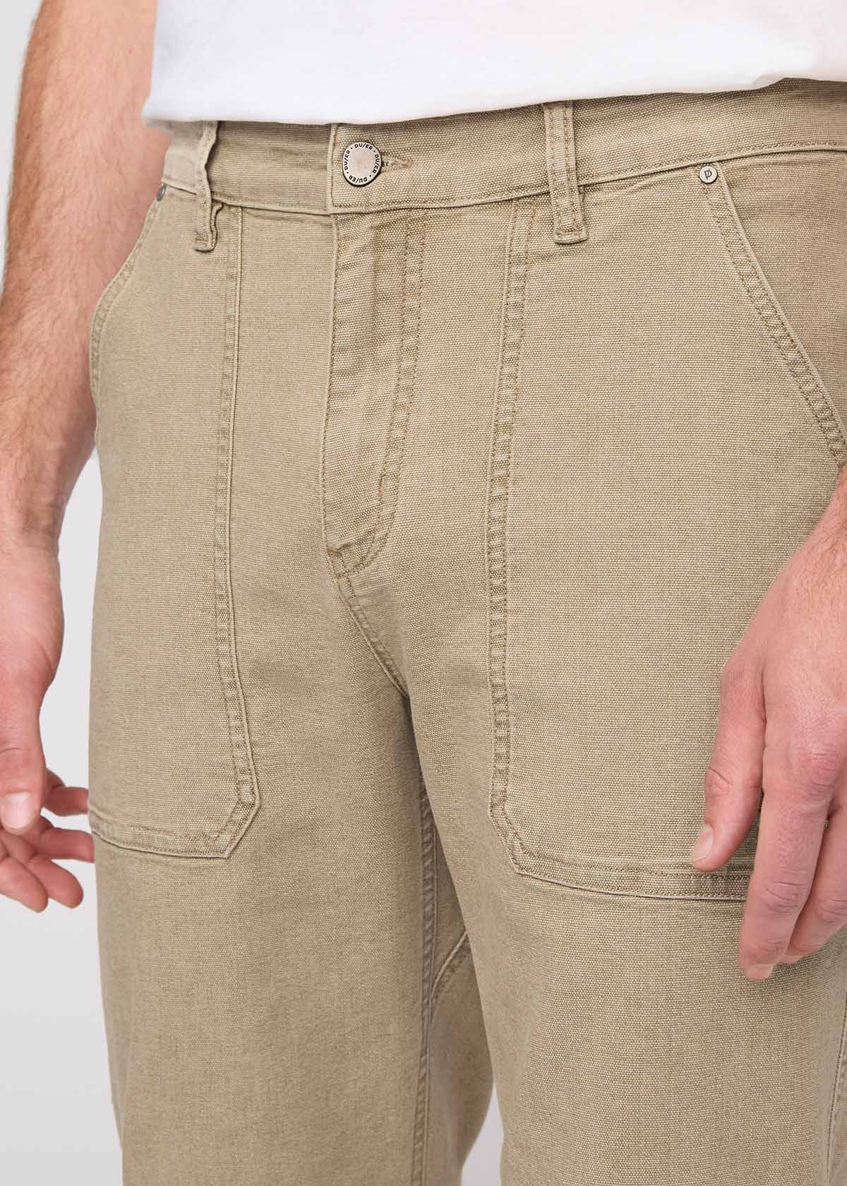 Men's Tan Stretch Canvas Utility Pant Waist