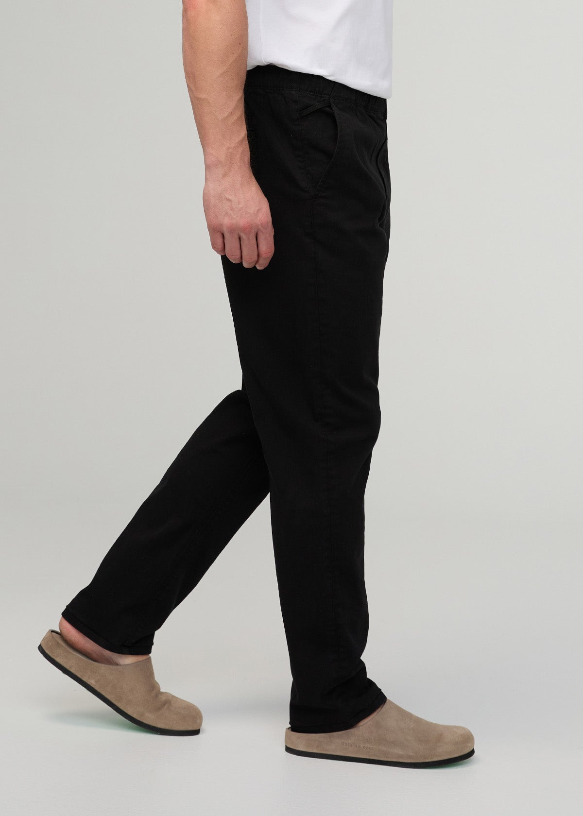 Men's Black Pull-On FlexTwill Pant Side