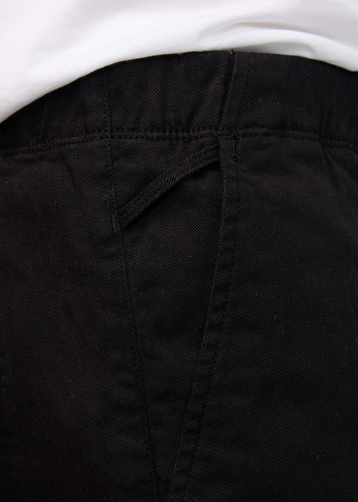 Men's Black Pull-On FlexTwill Pant Side Detail