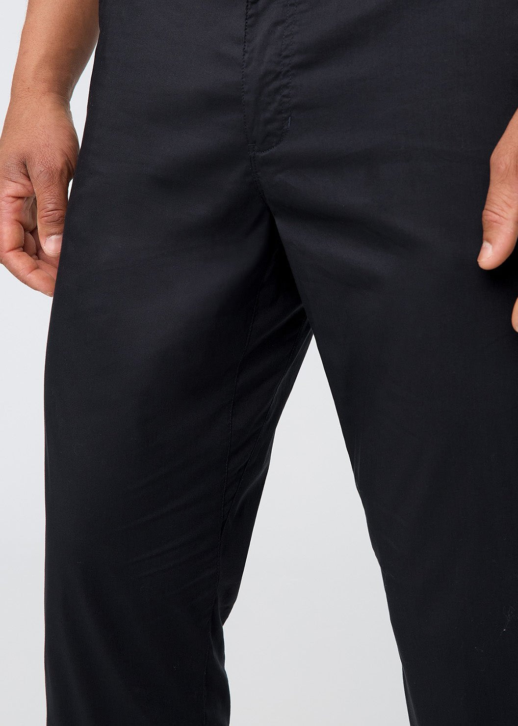 Men's Black Lightweight Summer Travel Pants