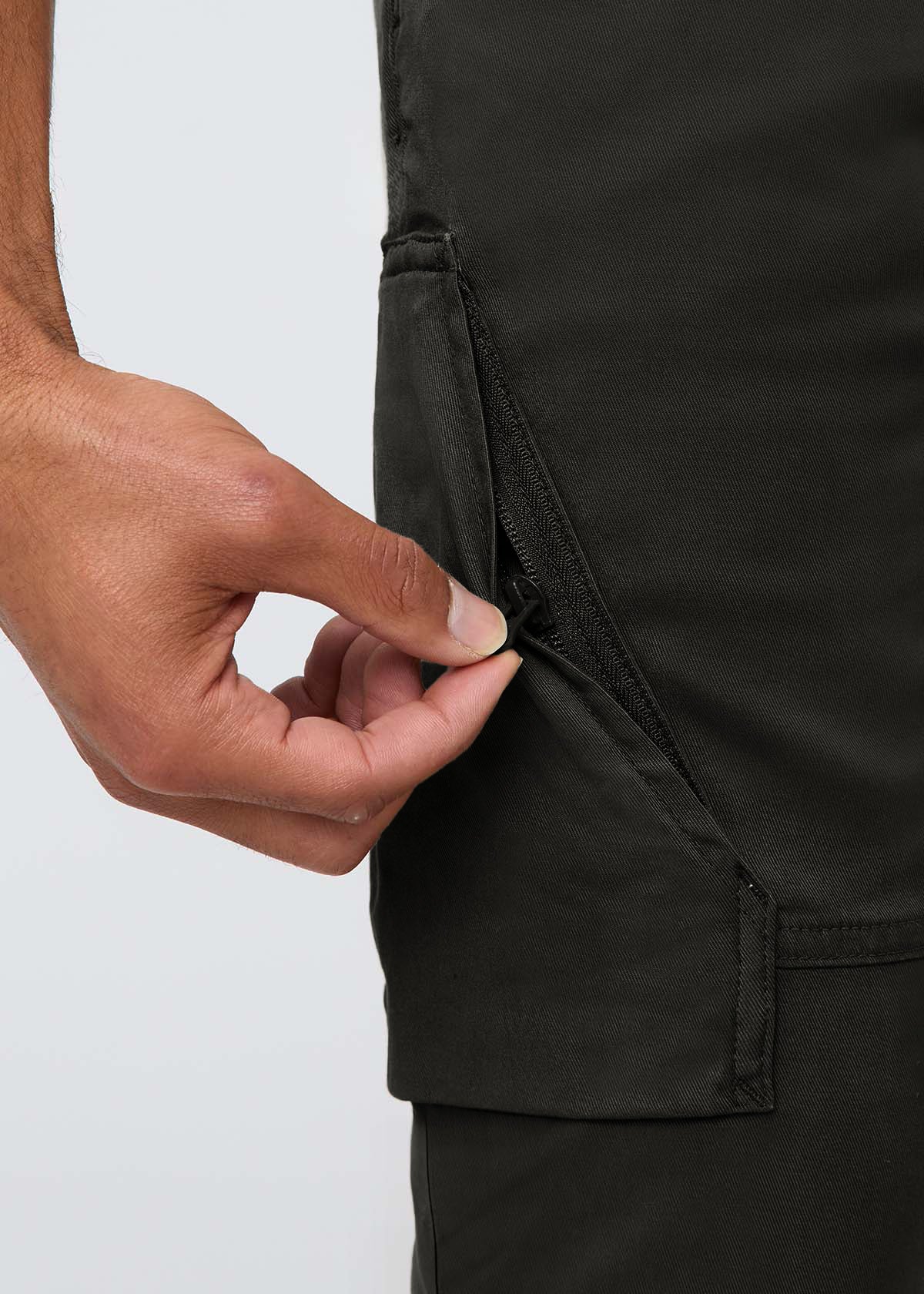 mens evergreen athletic water resistant pant zip thigh pocket