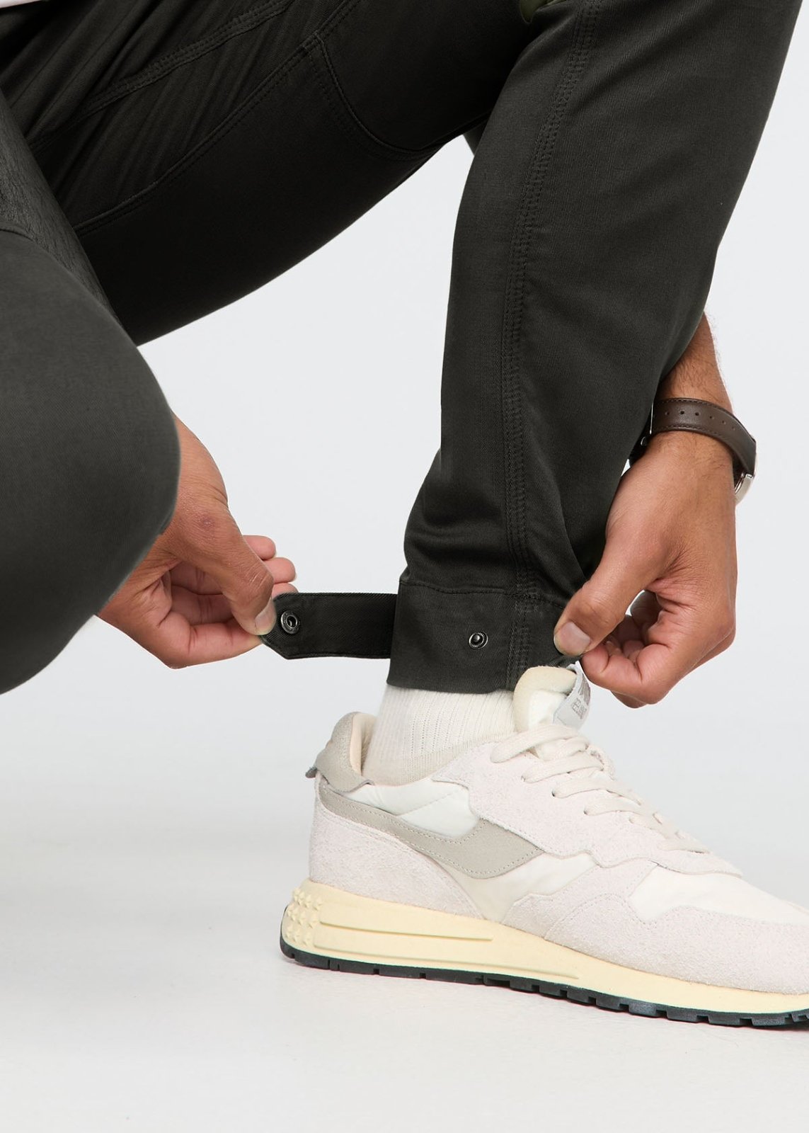 mens evergreen athletic water resistant pant adjustable cinch cuff