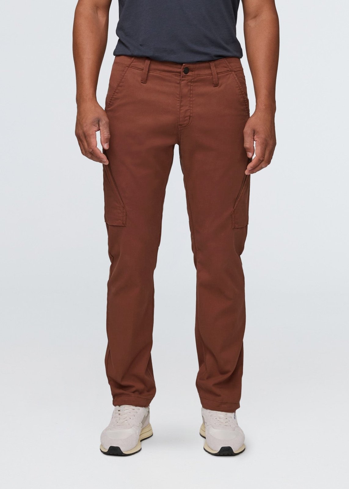 mens relaxed warm brown water resistant cargo pant front