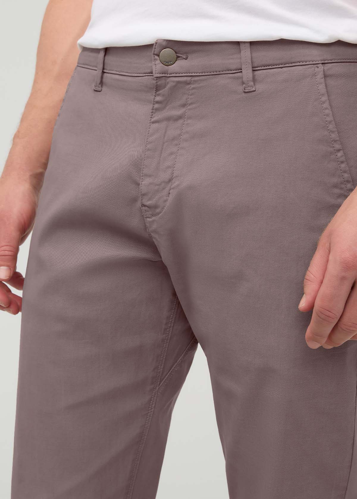 Men's Hazy Mauve Lightweight Relaxed Taper Chino Pant front waistband