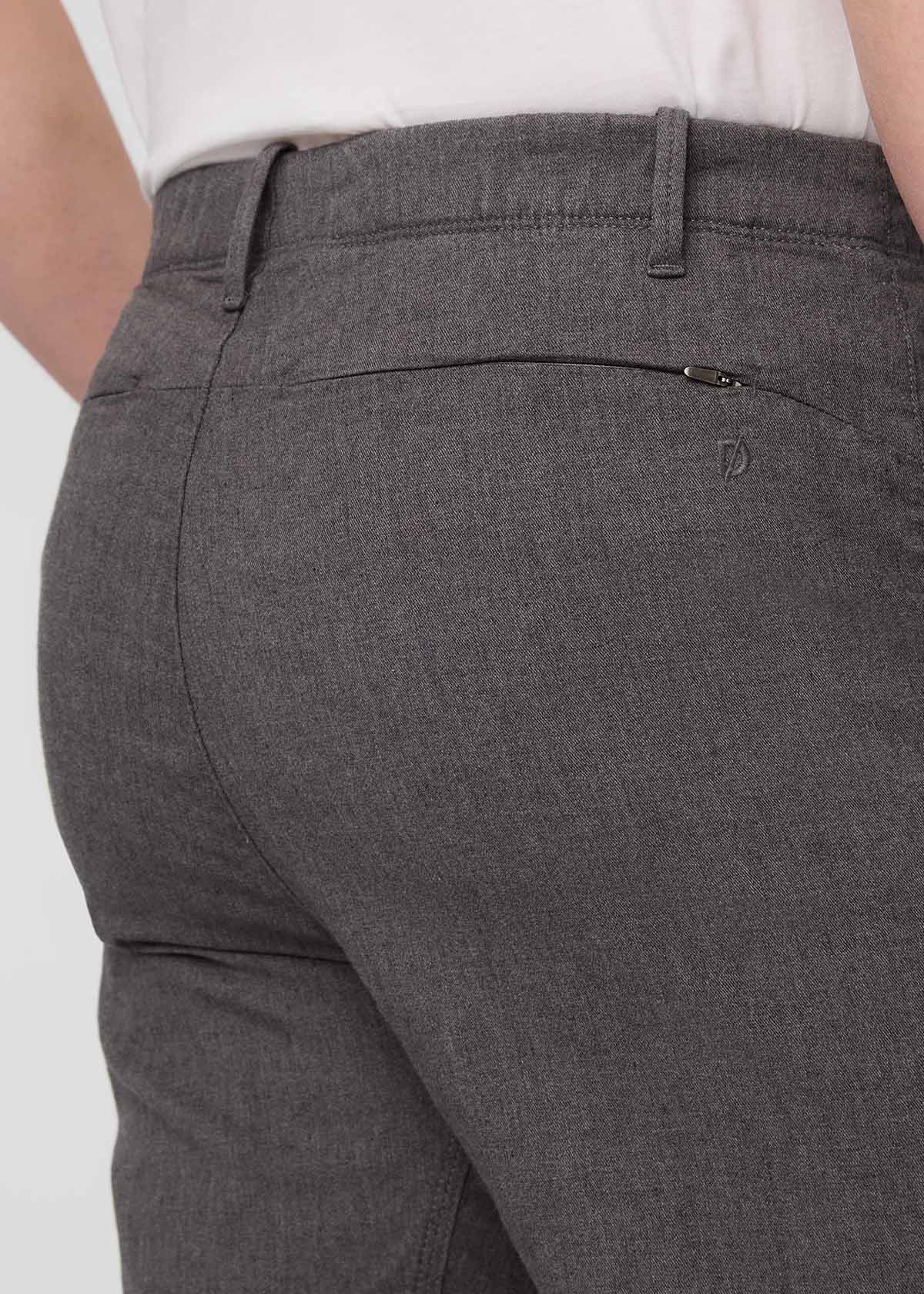 Men's Basic Plain Trousers In Gray | Martin Valen