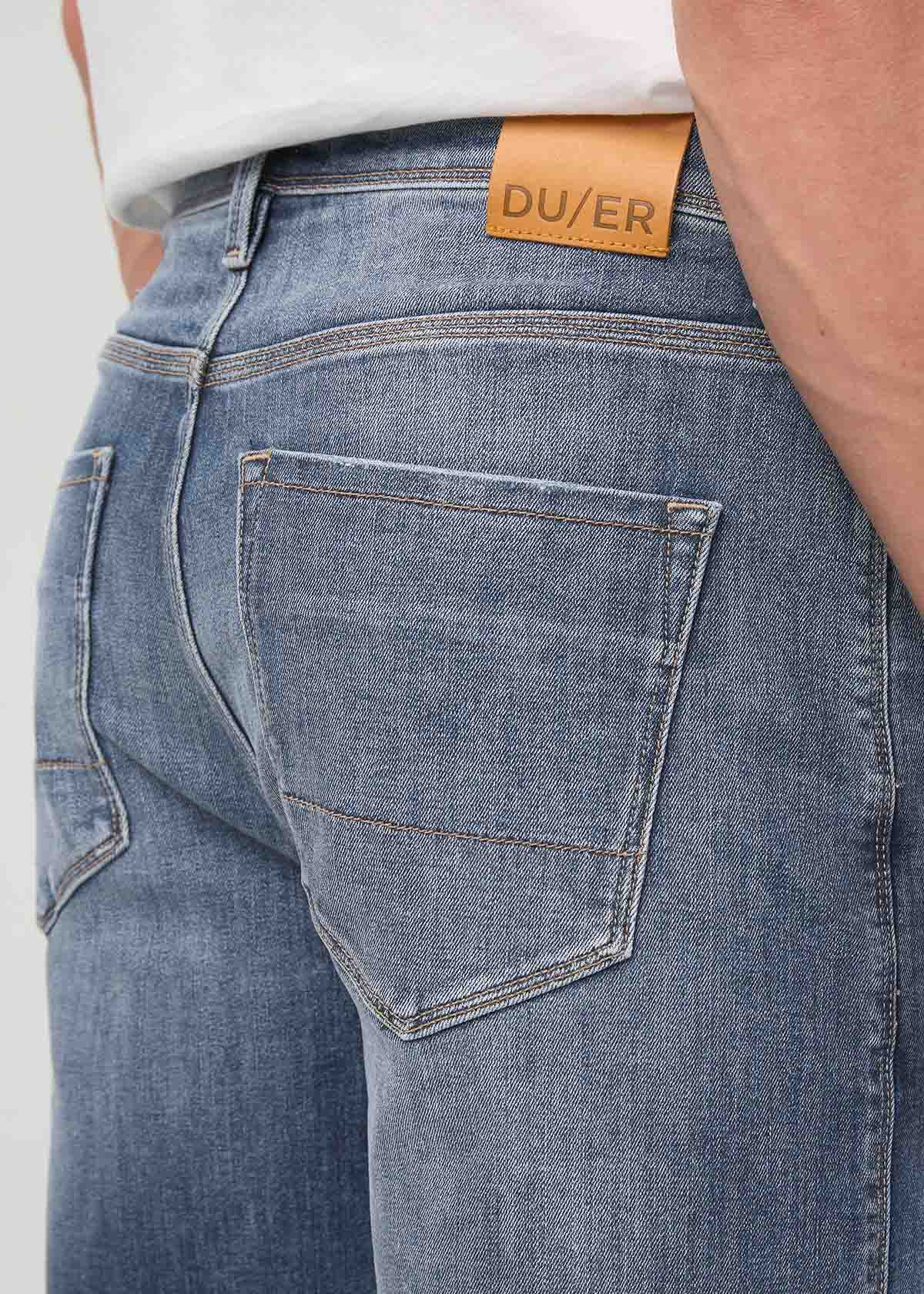 Men's Performance Denim+ Relaxed Short Vintage Indigo back pocket