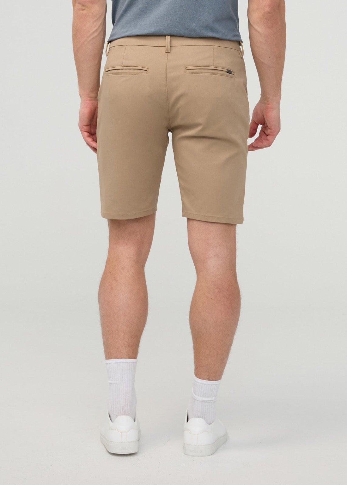 Men’s Desert Khaki Stretch Hybrid Golf Short back