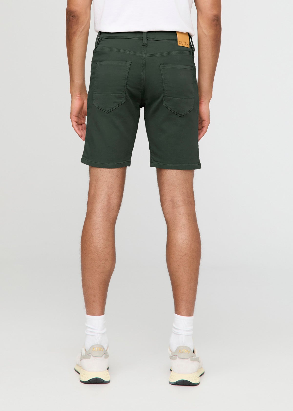 mens peat slim fit performance shorts back