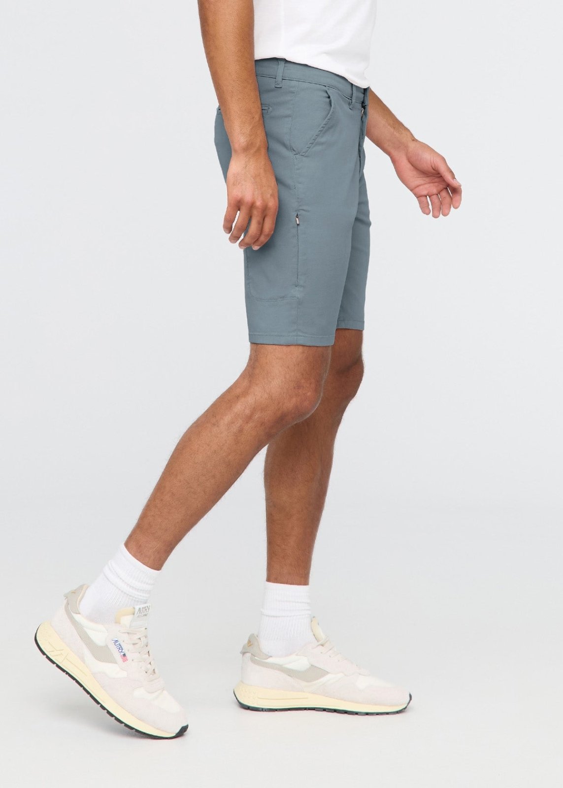 Men's Blue Lightweight Shorts Slim Fit side