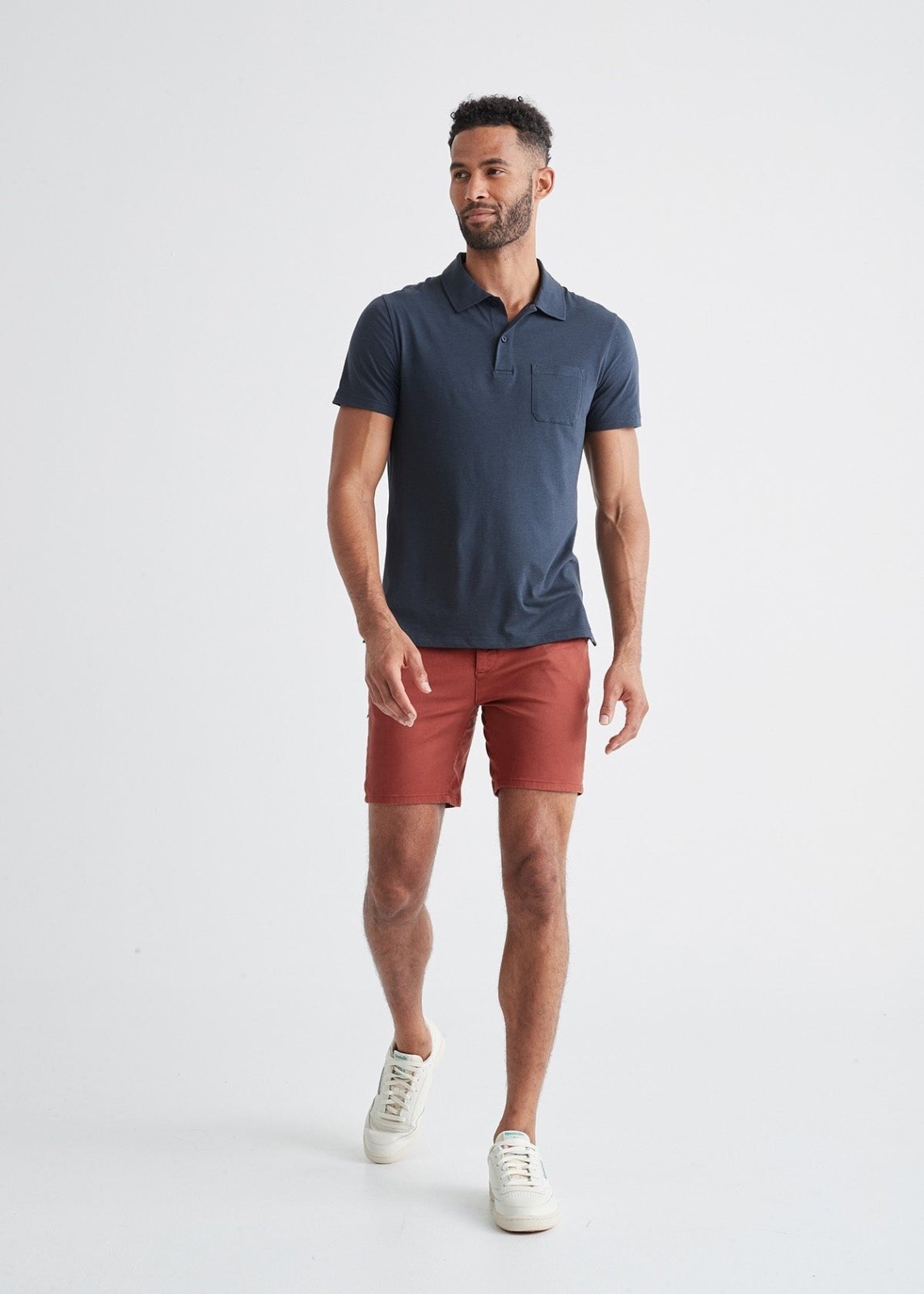 mens dark red lightweight shorts slim full body