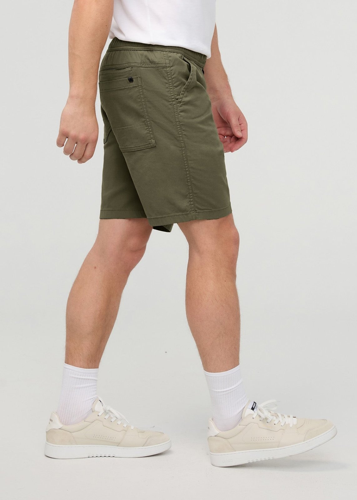 Men’s Loden Green Stretch Travel Shorts side