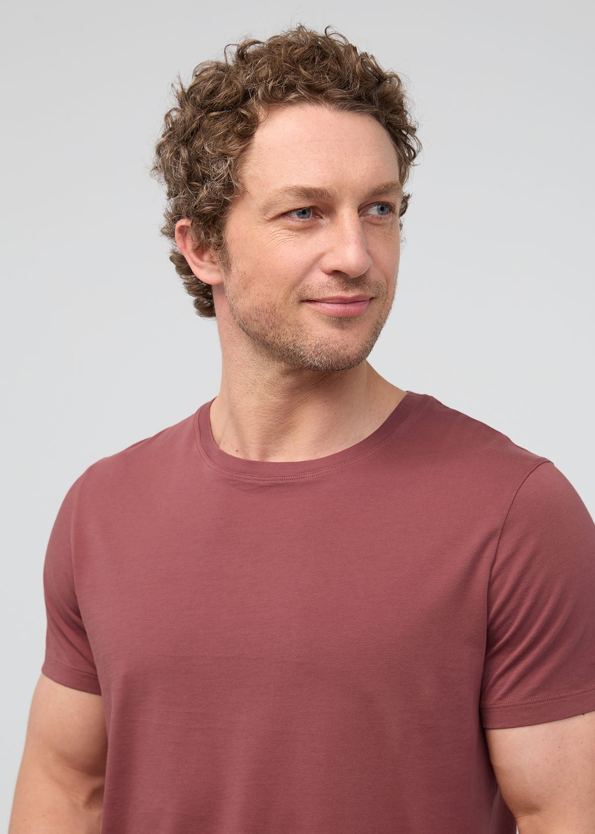 Men's 100% Pima Cotton Red Clay T-Shirt Neck