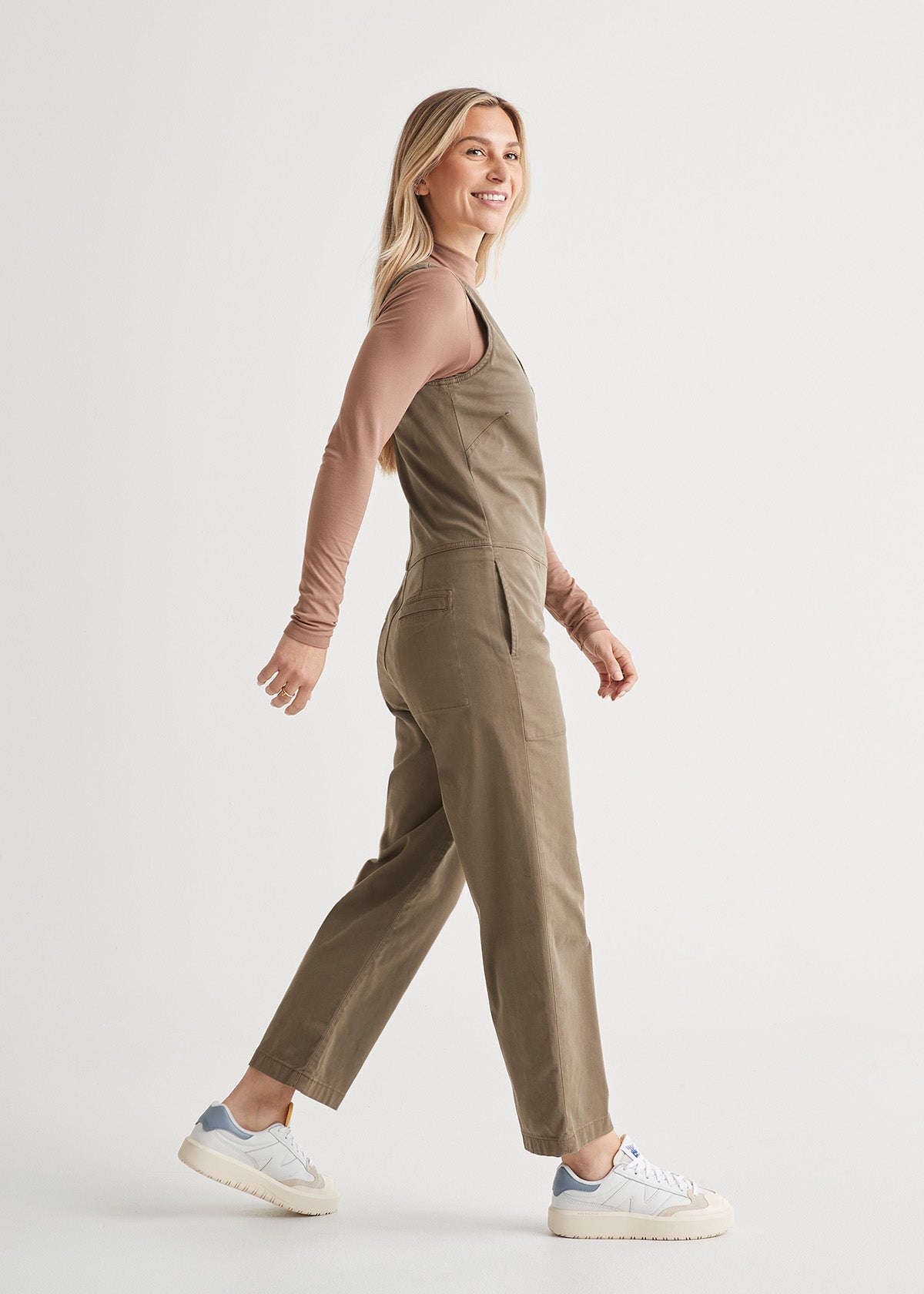 womens green live free jumpsuit full body full body layered side