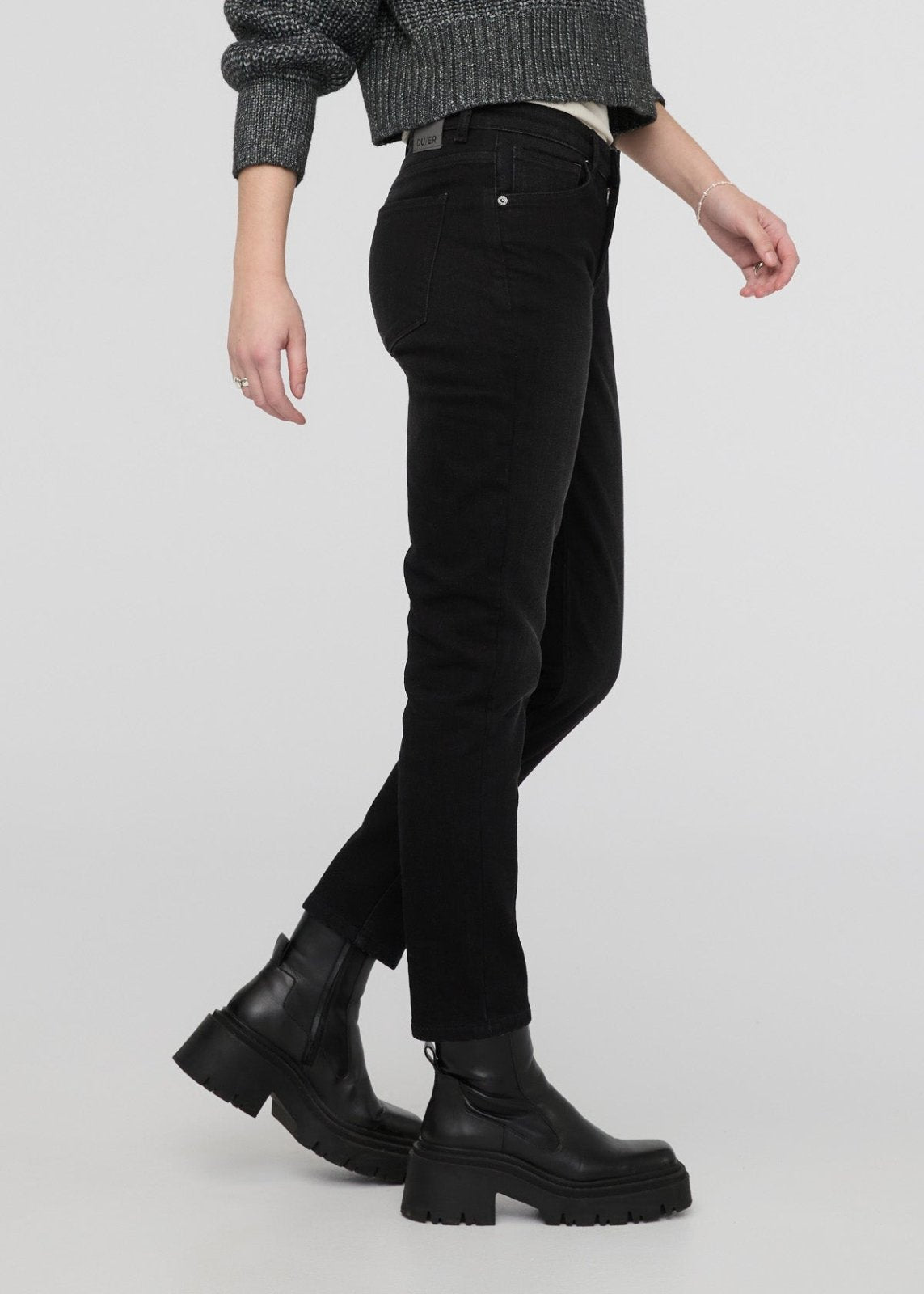 GRLFRND outlets Stretch Jeans schwarz Casual-Look