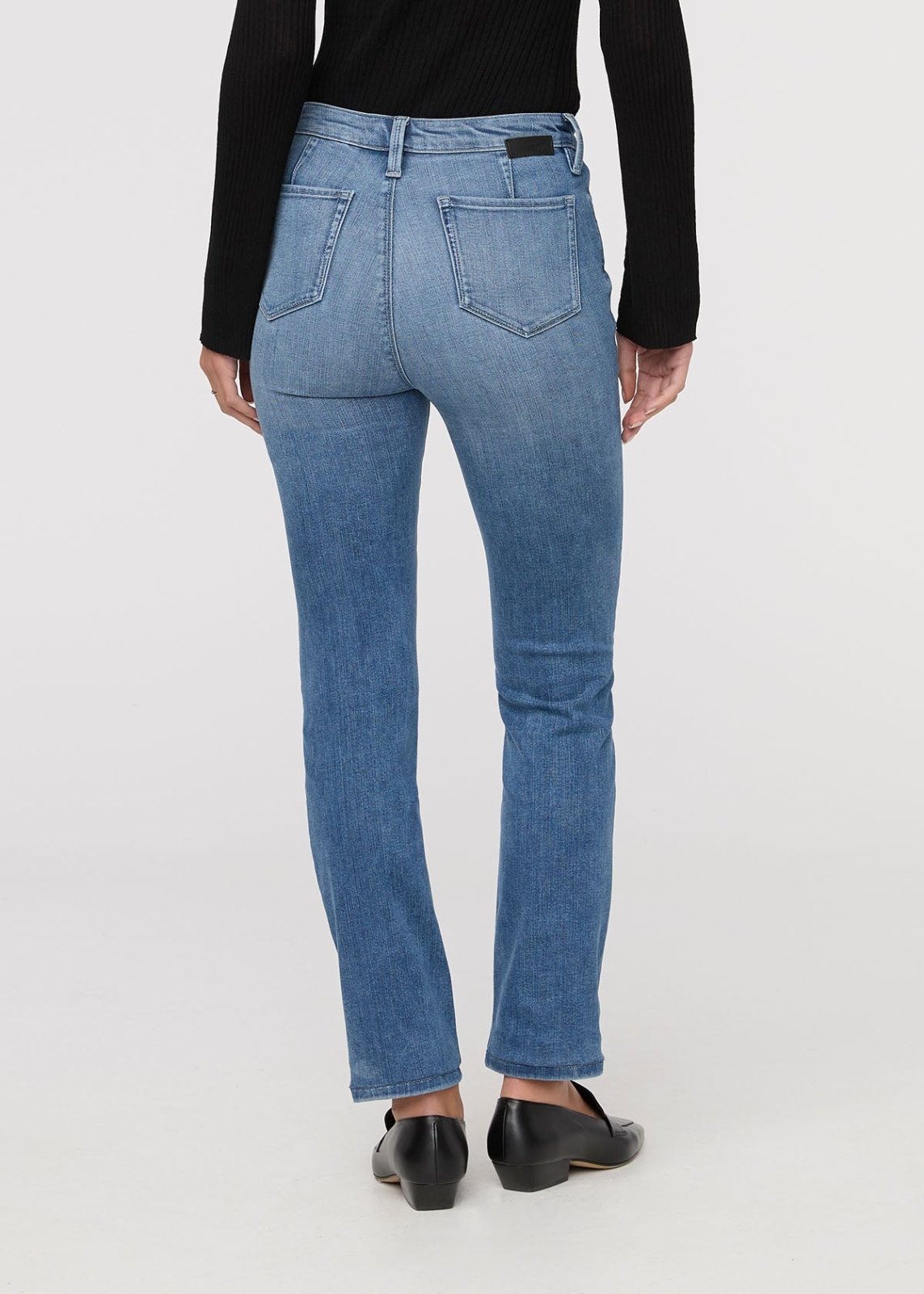 Women's No Sweat Denim London Fog Slim Straight Jeans back