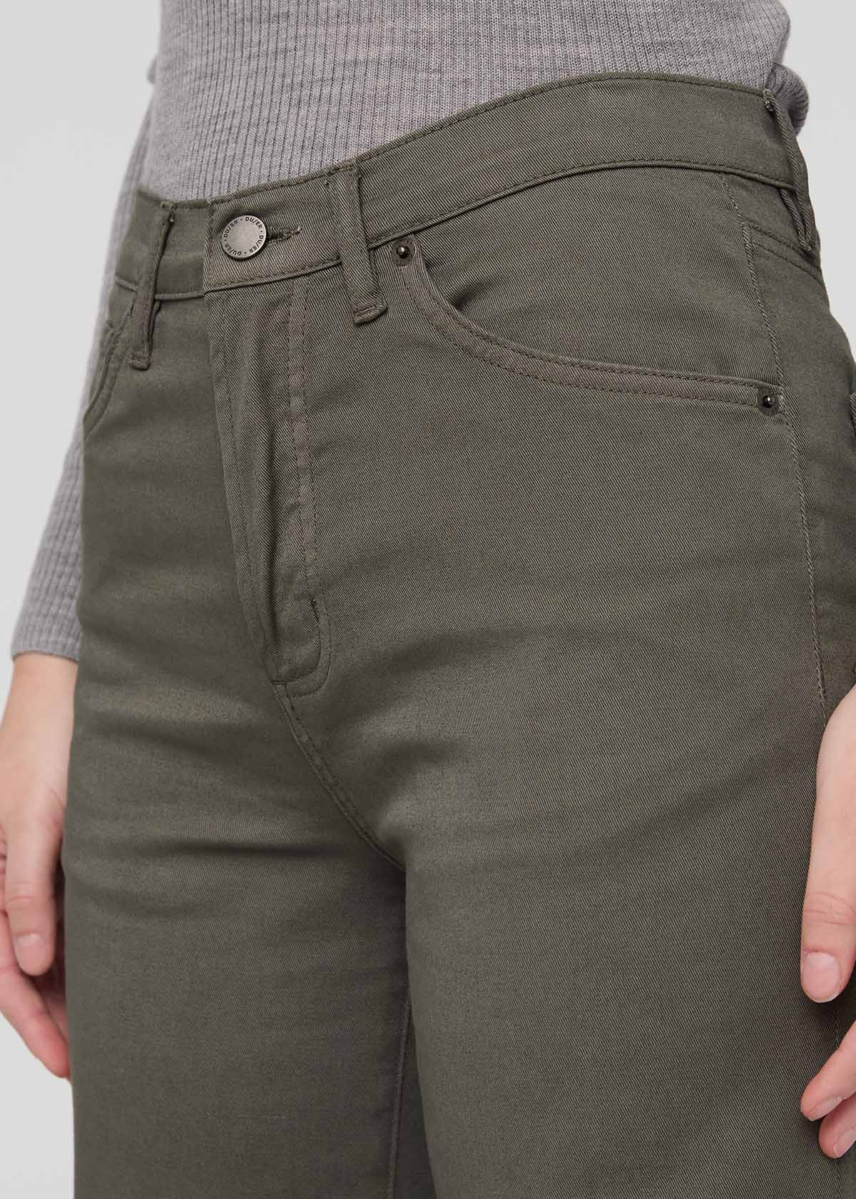 Women's High Rise Thyme Wide Leg Pant Waist Detail