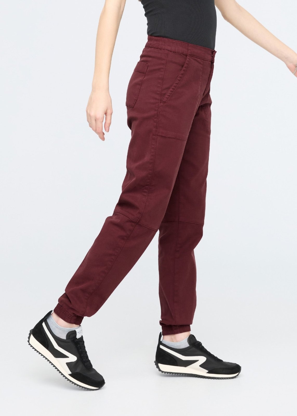 womens high rise red rock athletic jogger side