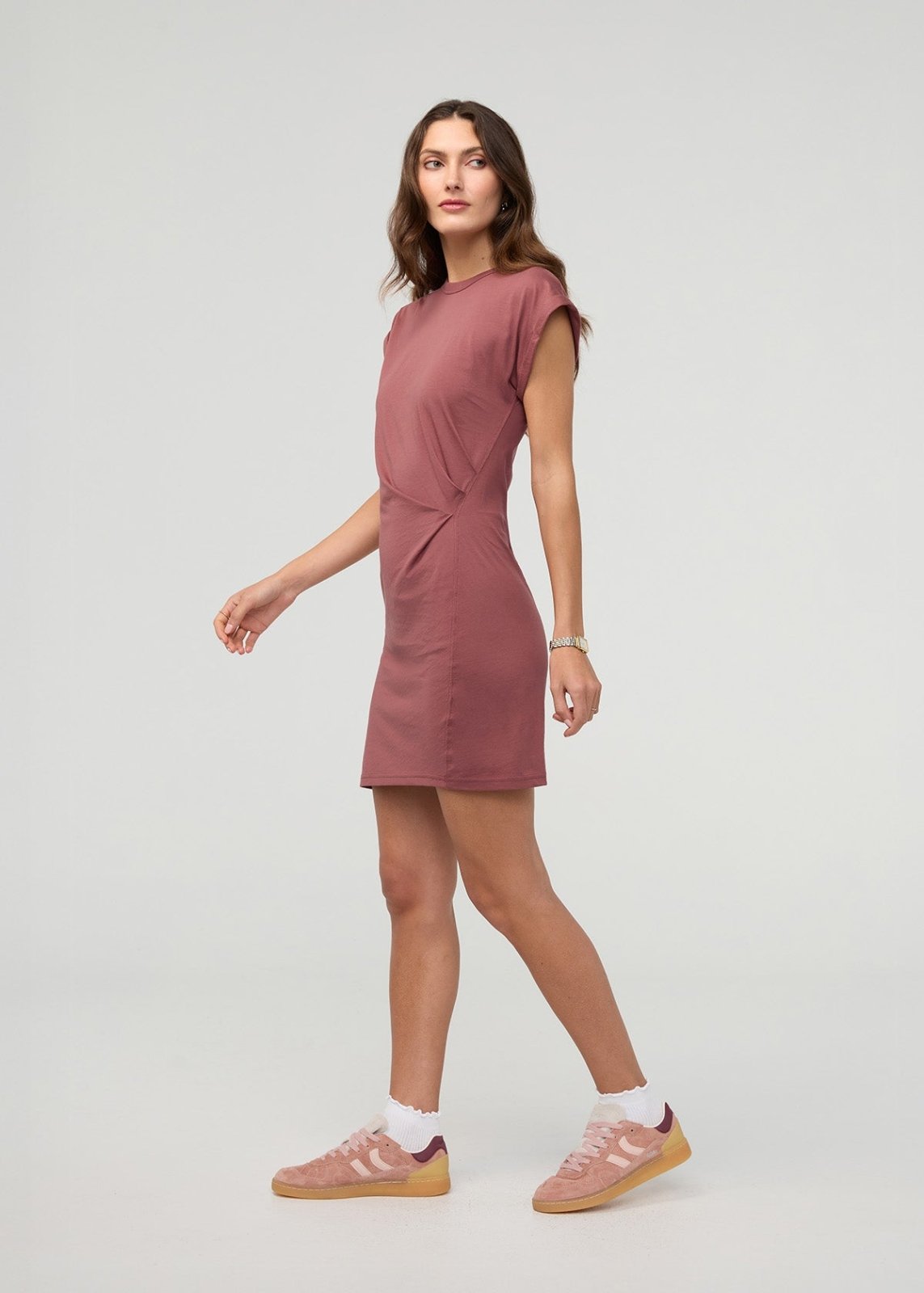 Women's Red Clay Easy Dress side