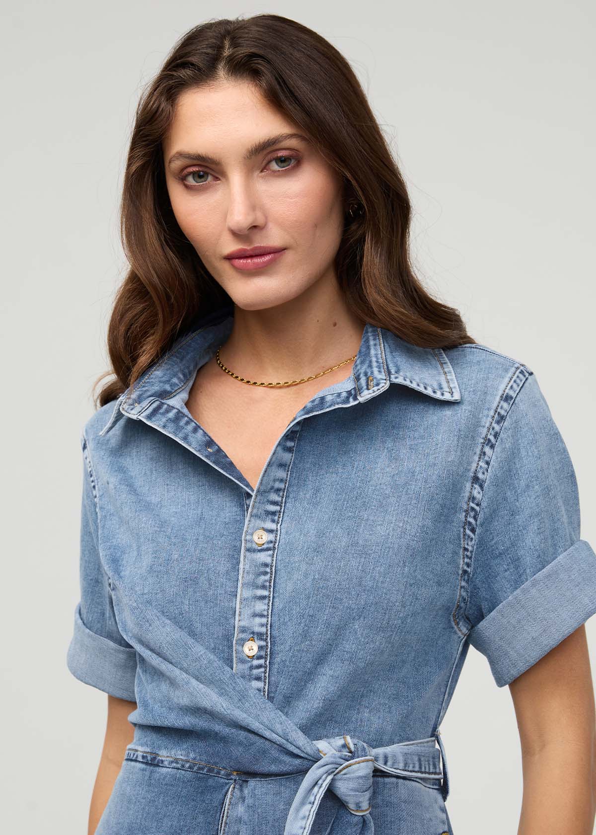 Women's Relaxed Denim Shirt Dress Women's Relaxed Denim Shirt Dress