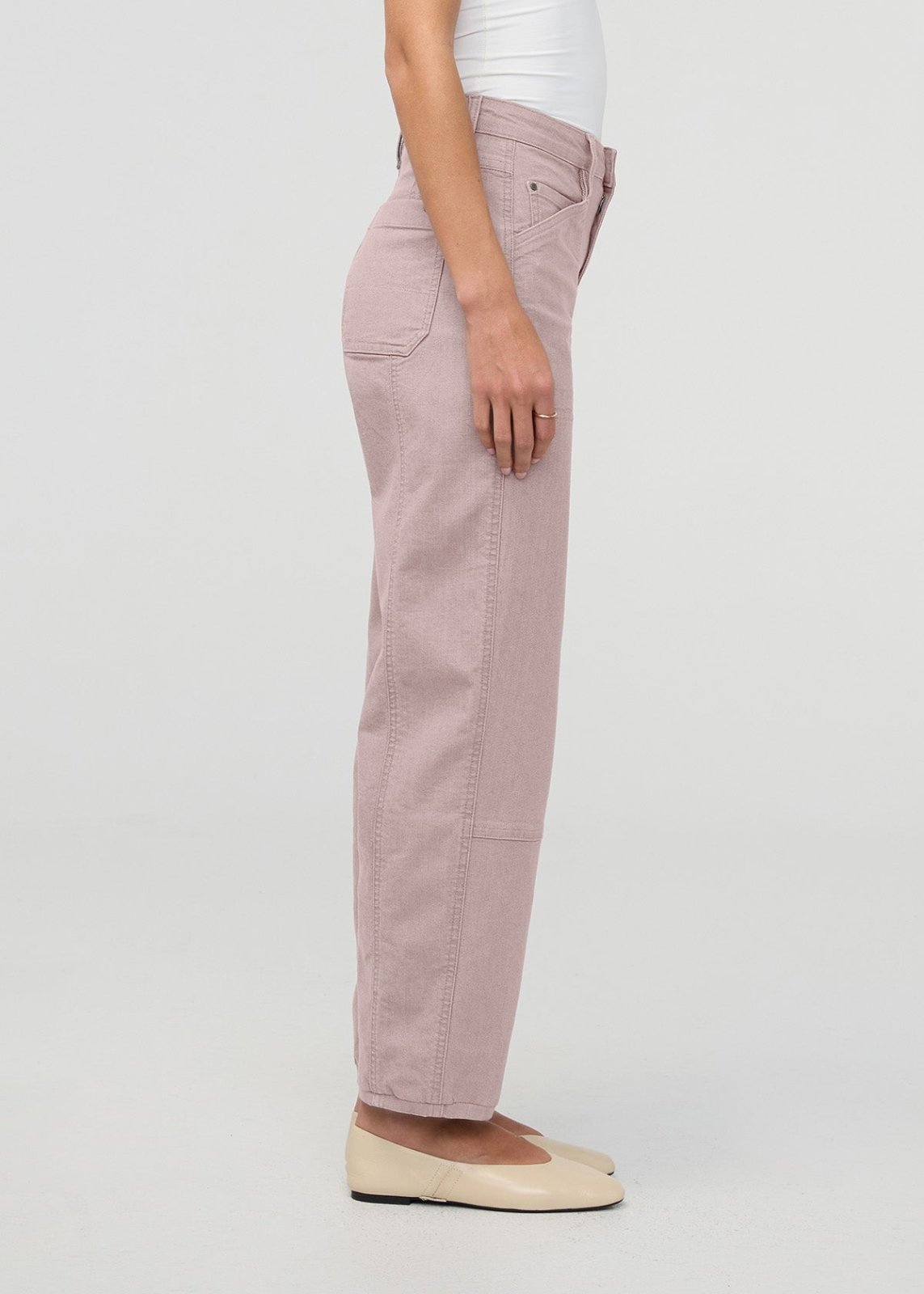 Women's Stretch Canvas Chalk Utility Pants Side