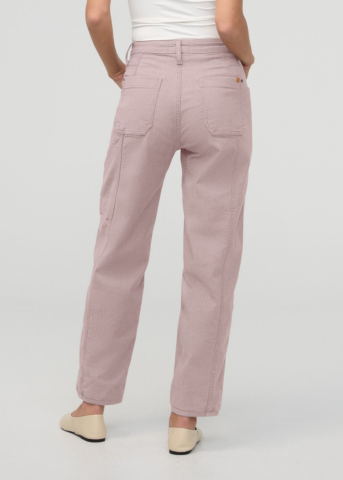 Women's Stretch Canvas Chalk Utility Pants Back