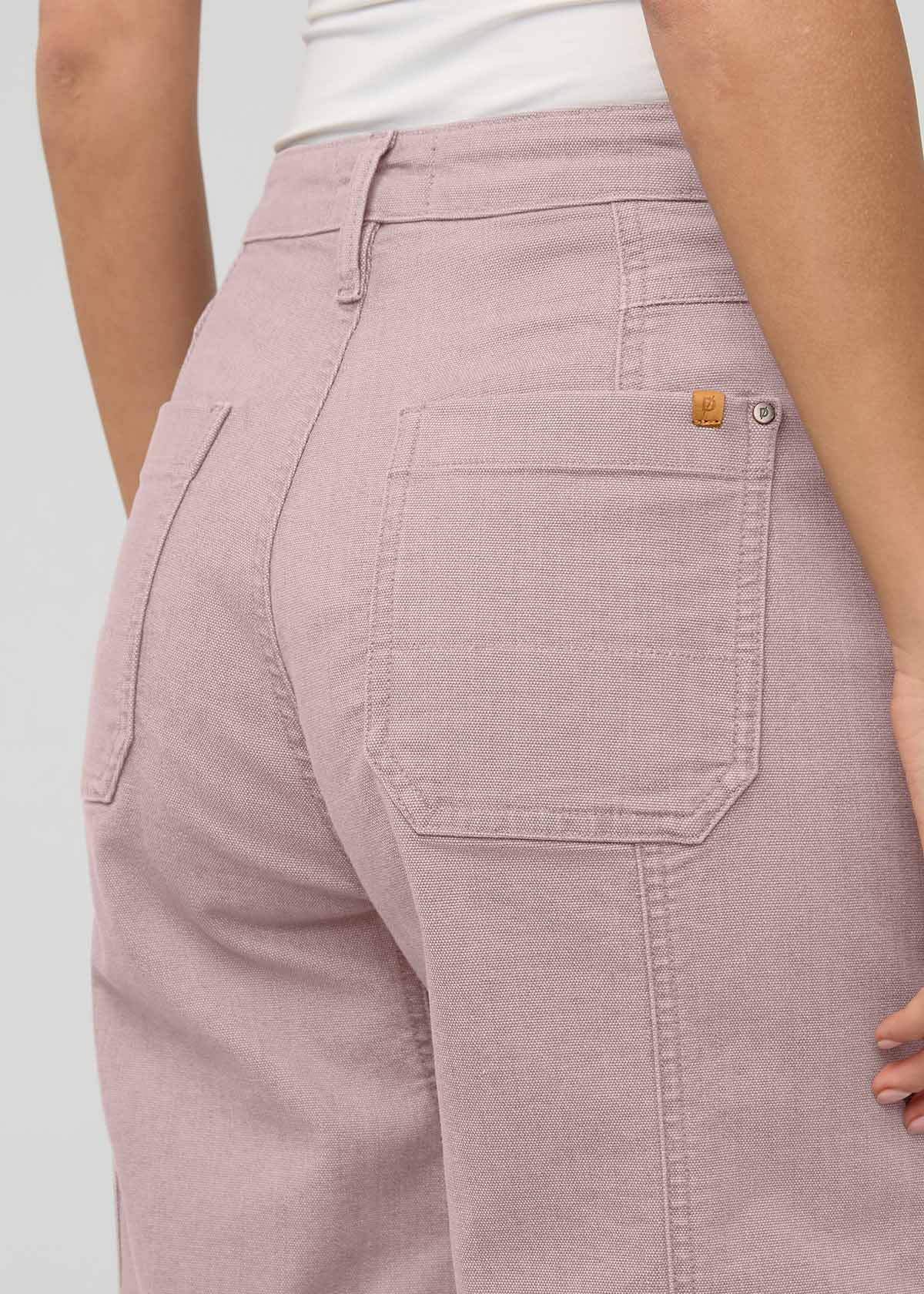 Women's Stretch Canvas Chalk Utility Pants Back Detail