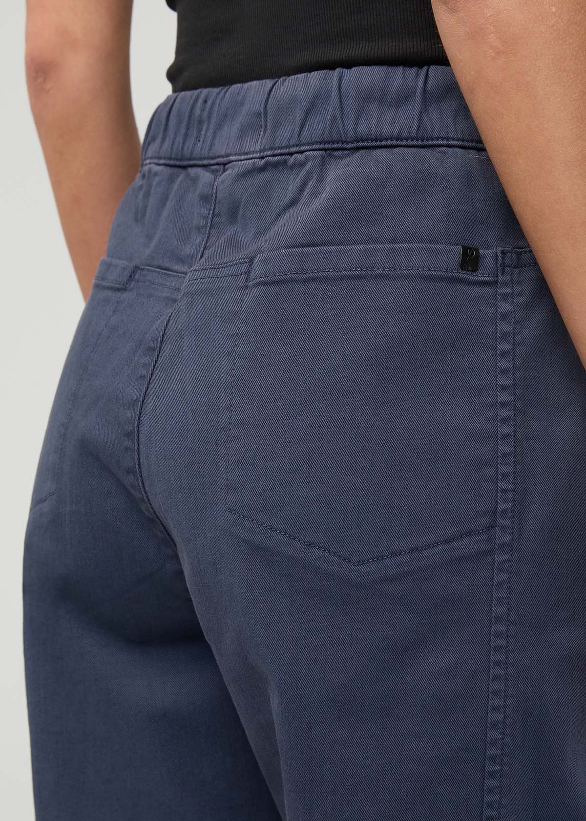 Women's Heritage Blue Barrel Pull On Pant back pocket waistband detail