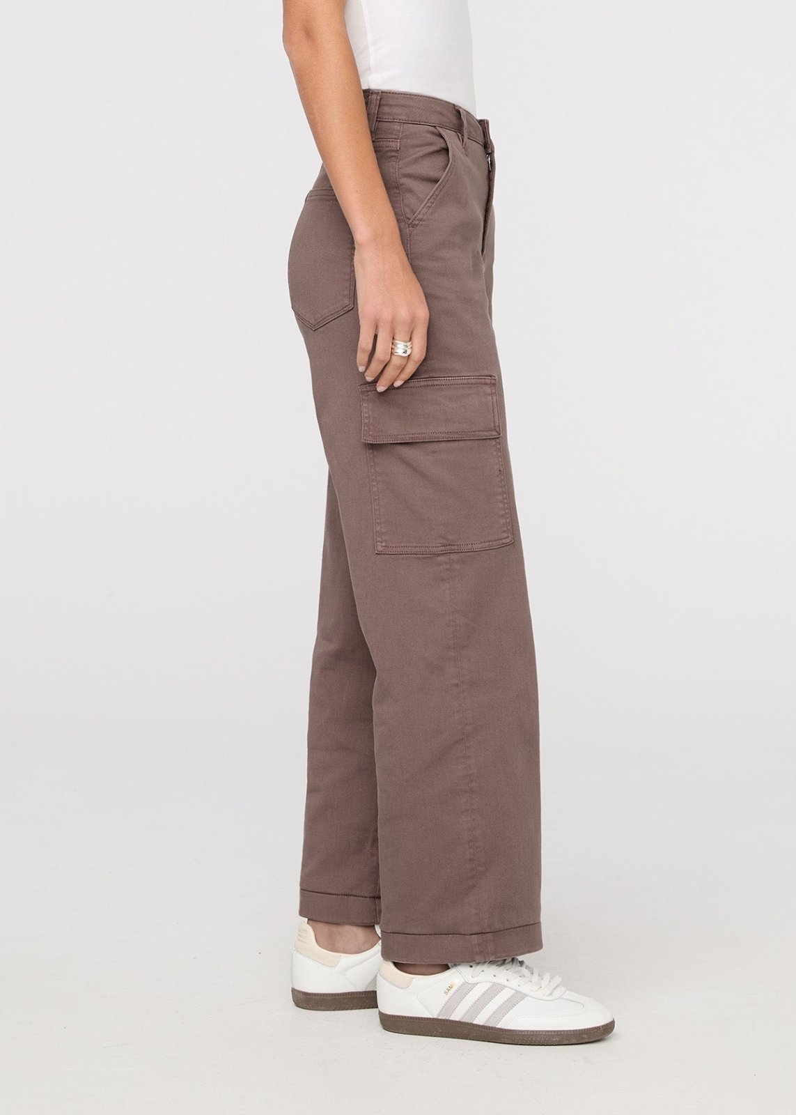 Women's Claystone Twill Cargo Pants Side