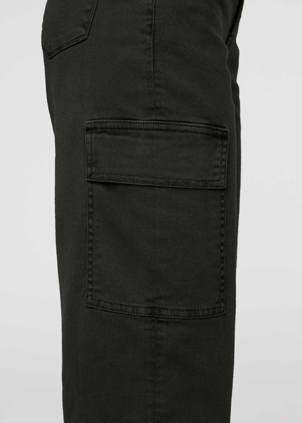Women's Evergreen High Rise Twill Cargo Pants side pocket