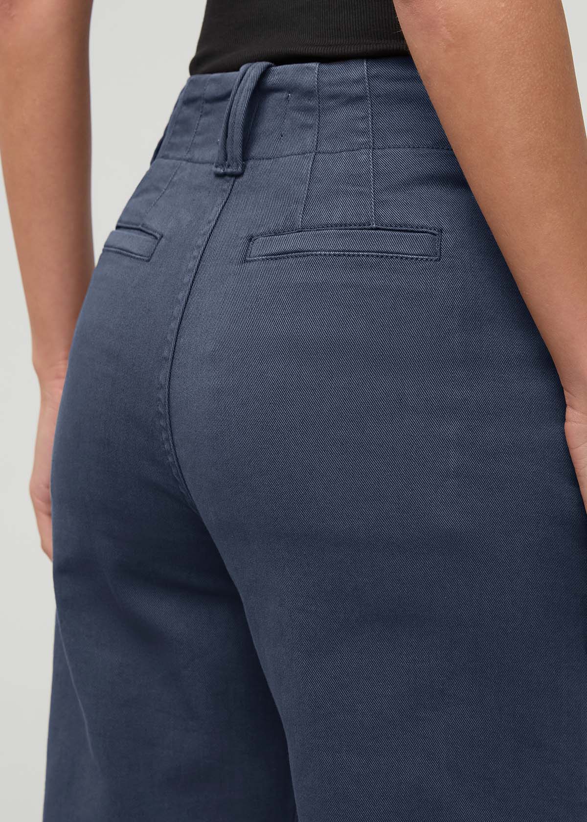 Women's Heritage Blue High Rise Trouser Back Detail