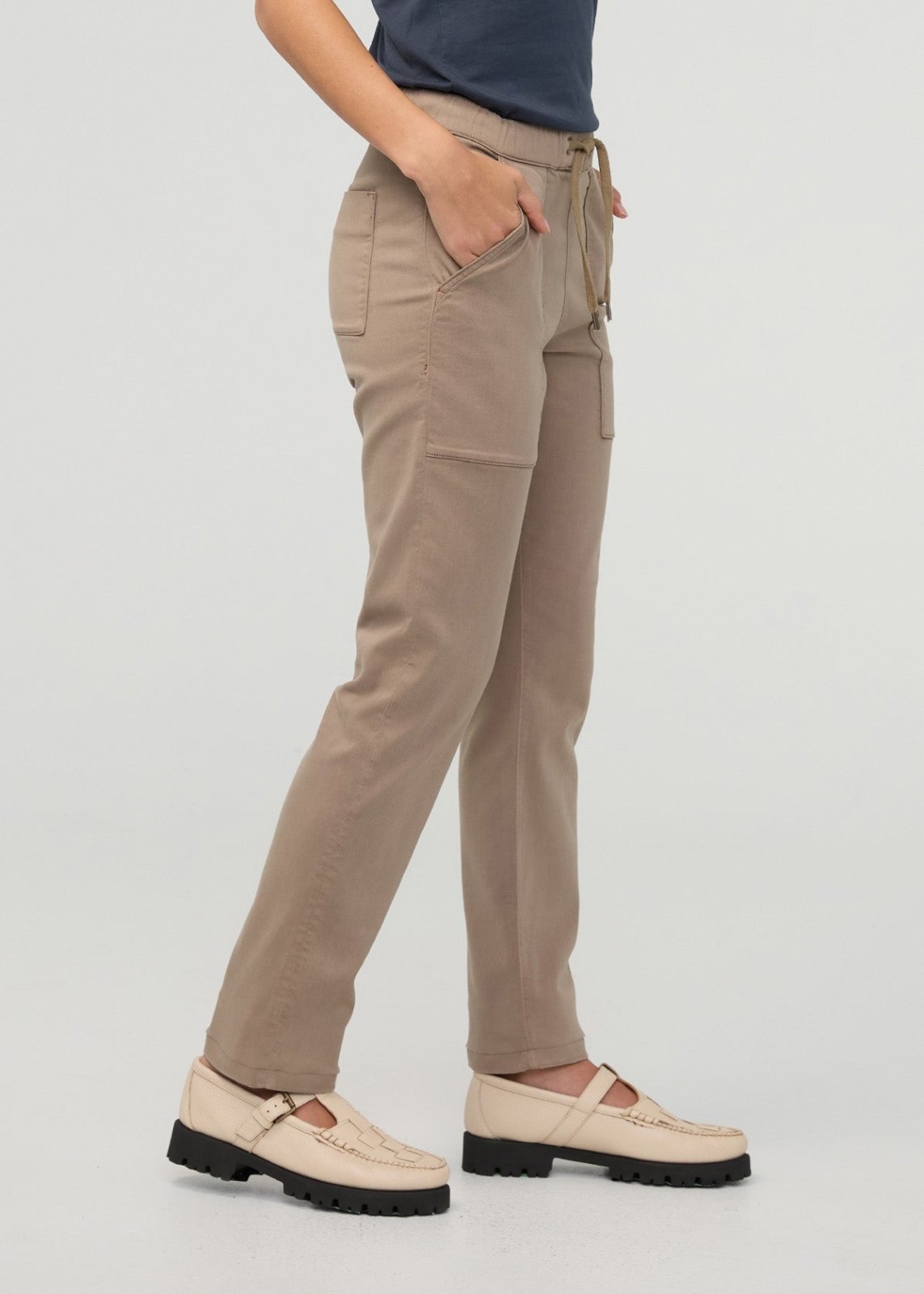 Women's Desert Tan Harbour Sweatpants Side