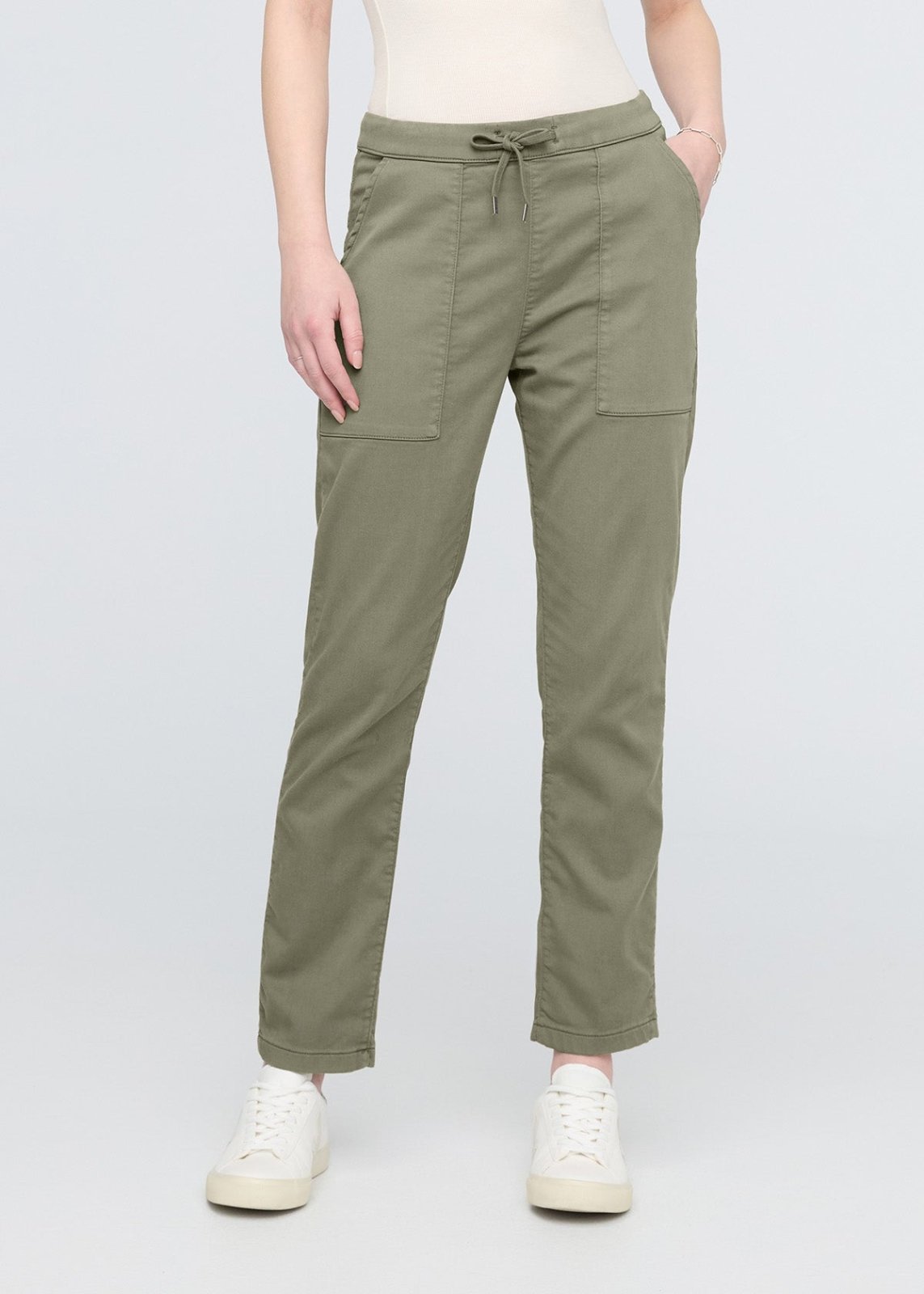 Women's Light Olive Harbour Sweatpants Front