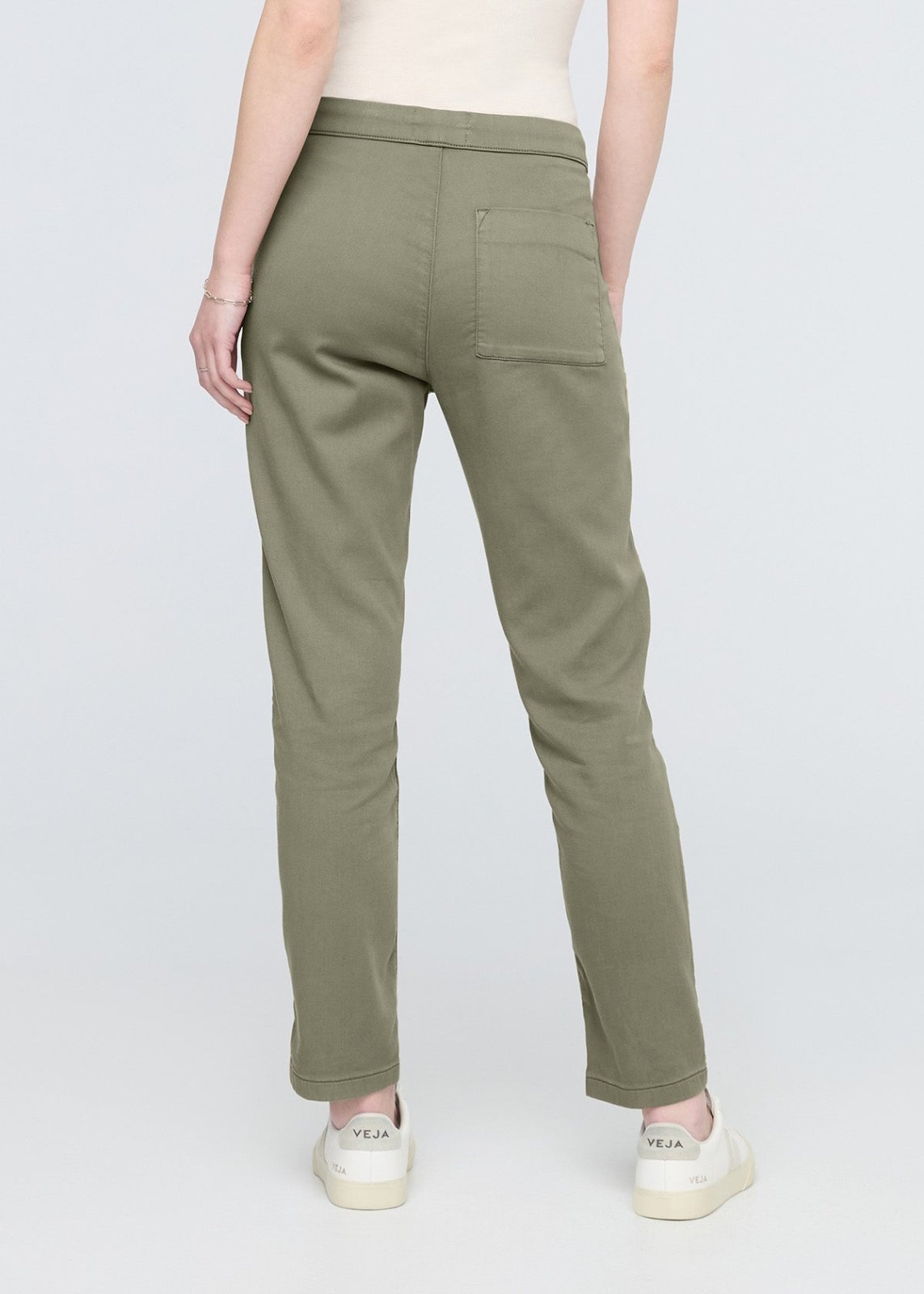 Women's Light Olive Harbour Sweatpants Back